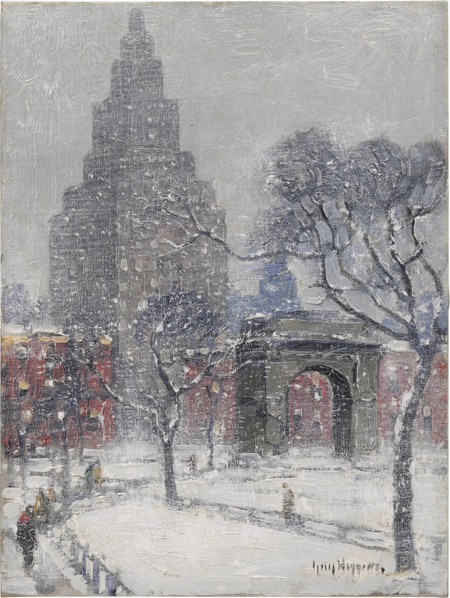 Washington Square, Winter, New York