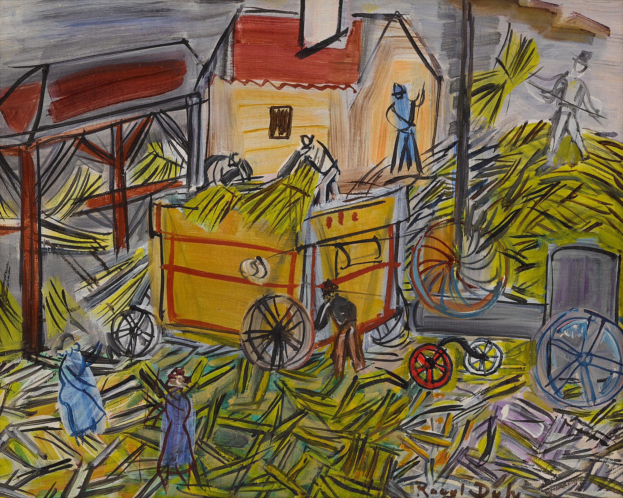 Raoul Dufy — Dépiquage jaune