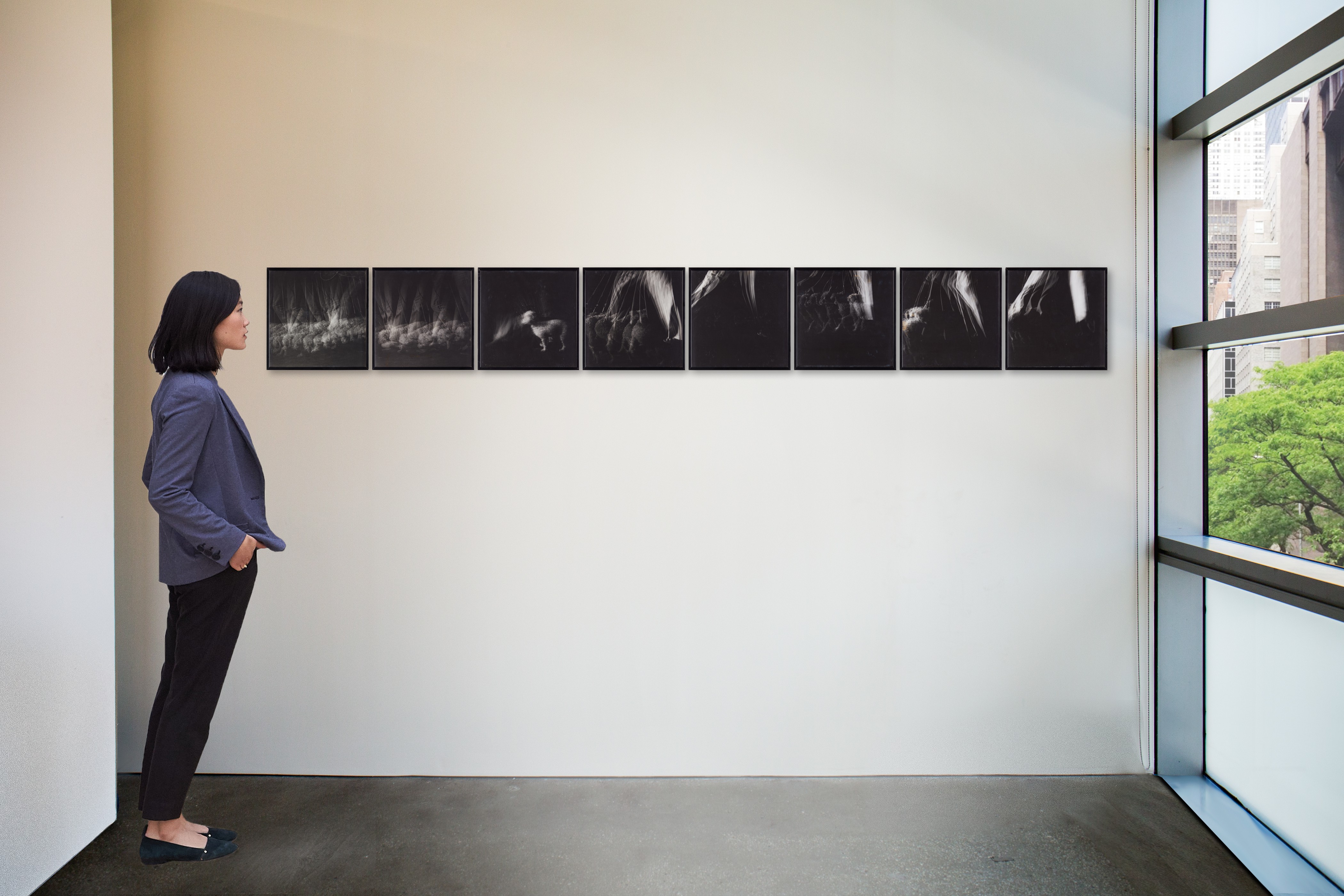 John Baldessari — Futurist: Dog on Leash (for Balla) (from Strobe Series)