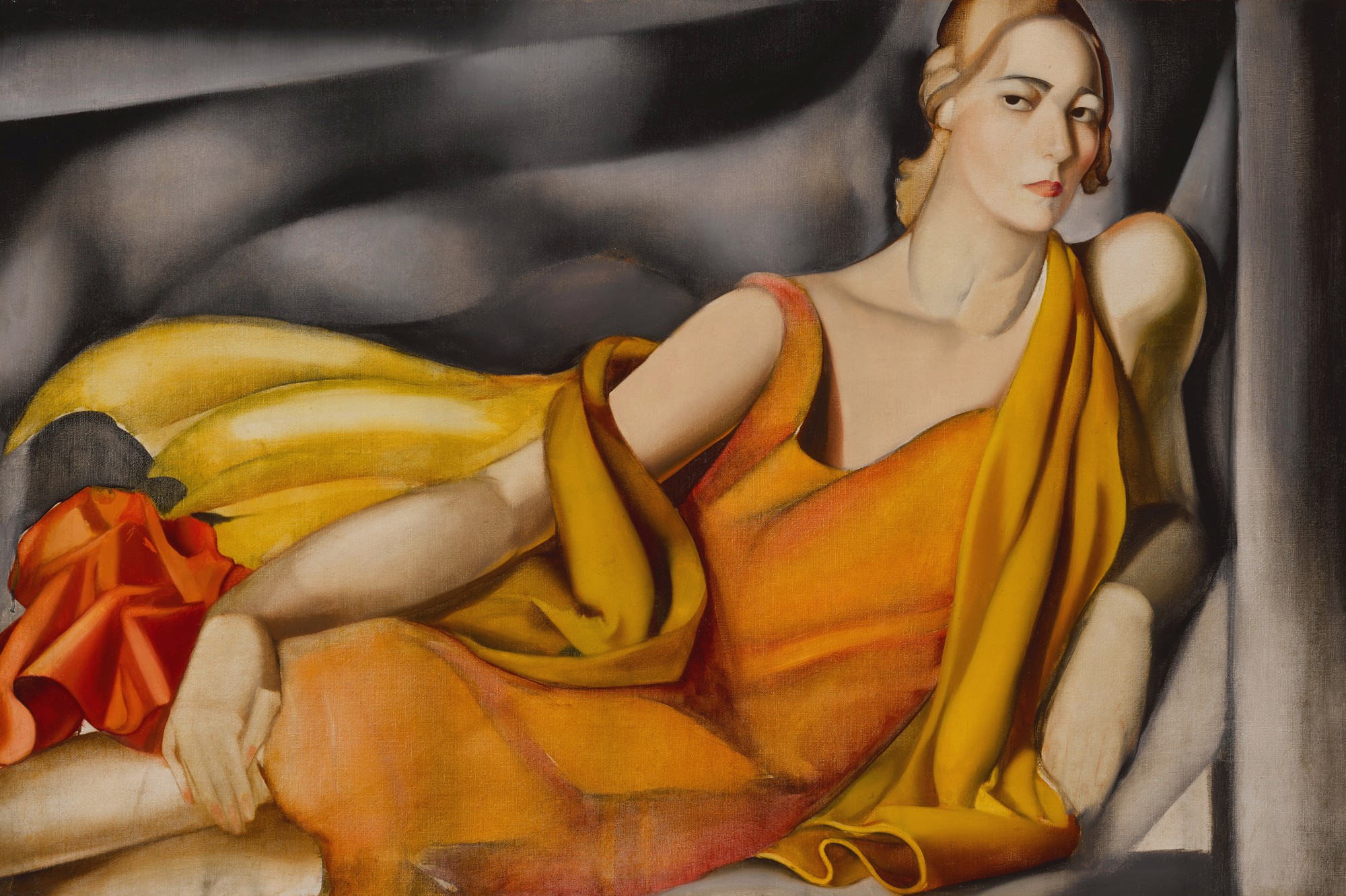 Femme à la robe jaune