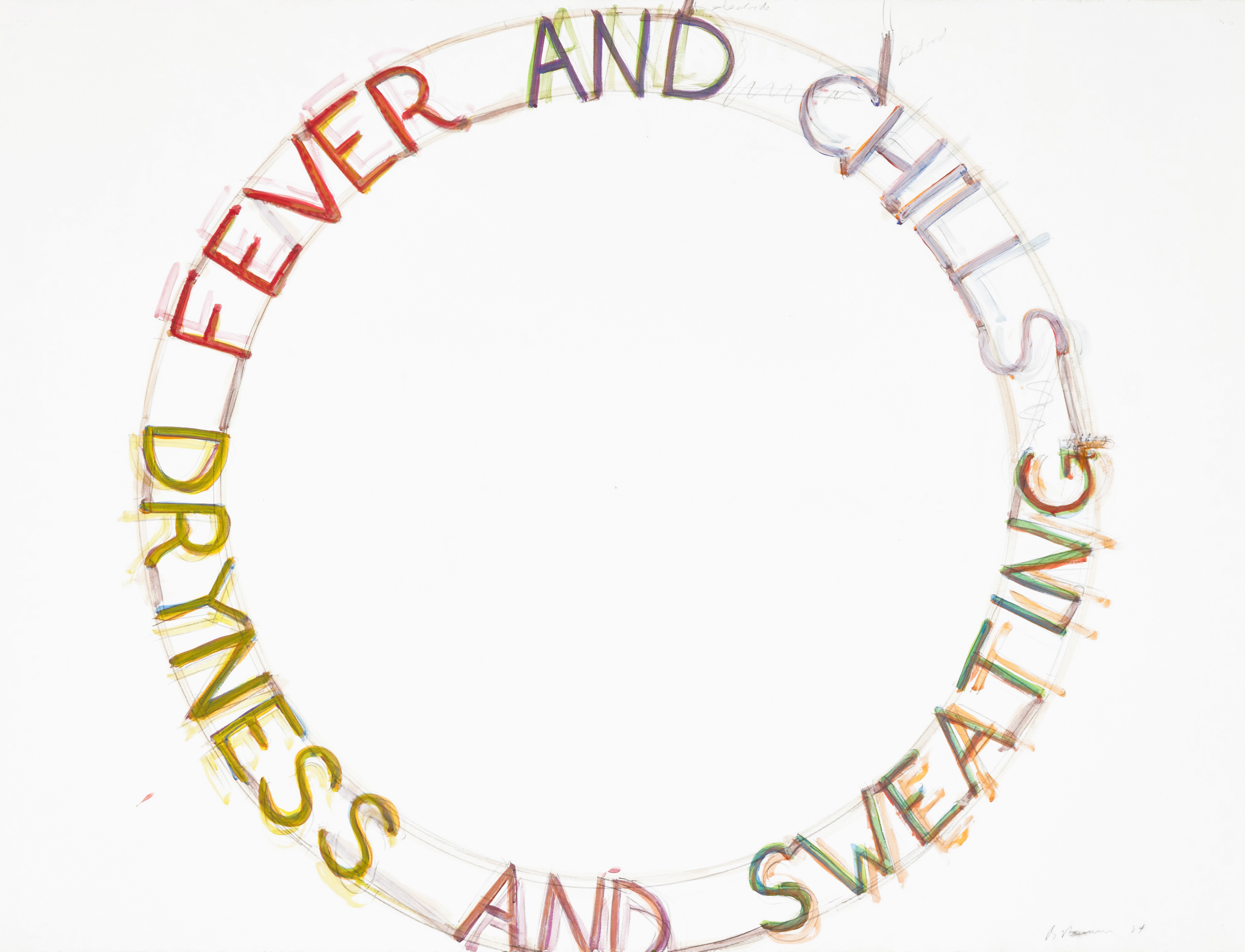 Bruce Nauman — Fever and Chills Dryness and Sweating