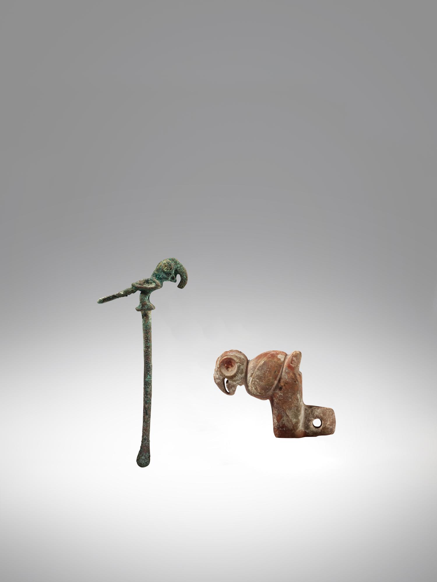 Two Late Horizon Objects of Avian Form, Circa 200 - 500 AD — Two Late Horizon Objects of Avian Form, circa 200 - 500 AD