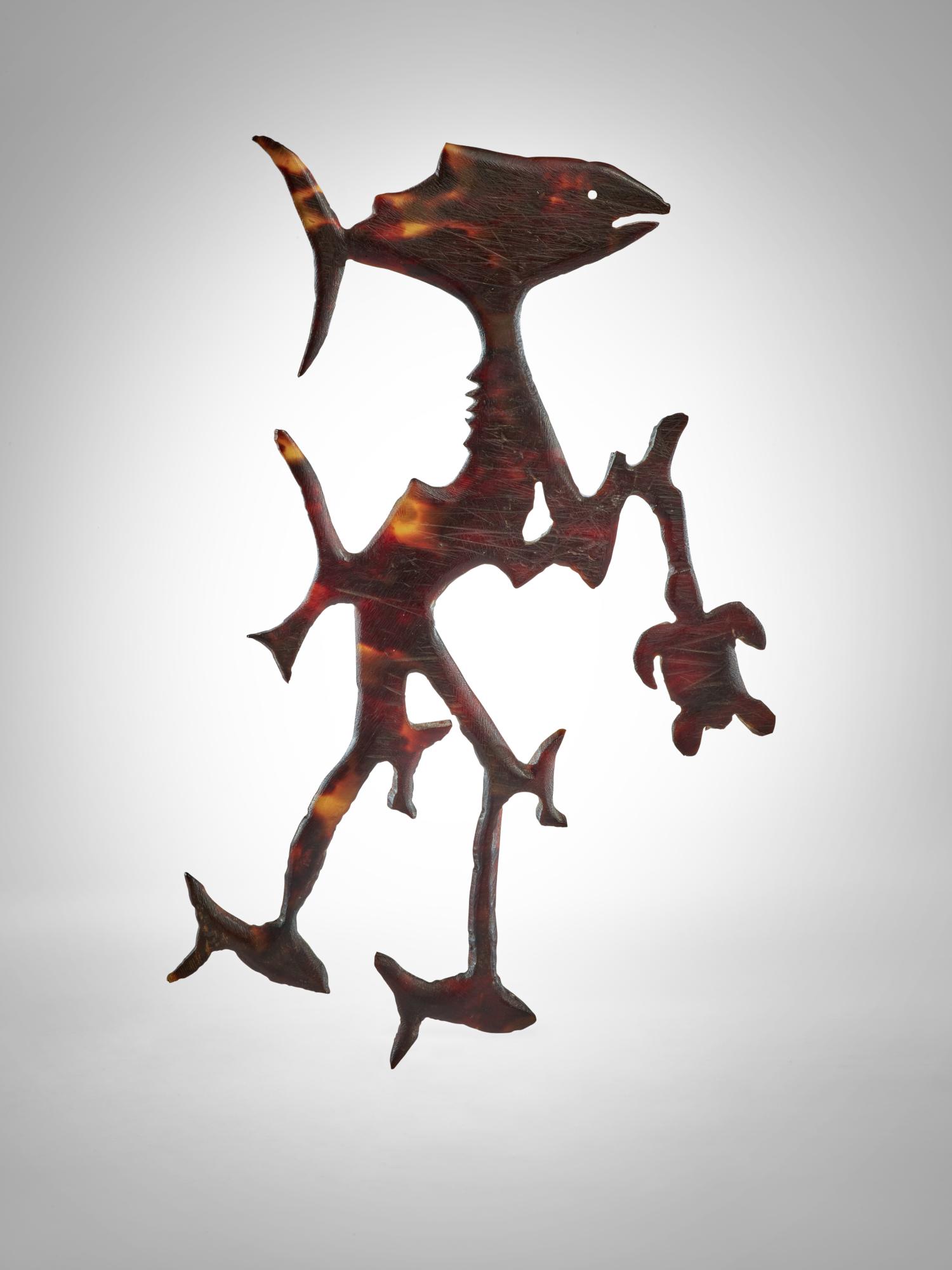 Turtle Shell Figure, Makira (San Cristobal), Solomon Islands — Turtle Shell Figure, Makira (San Cristobal), Solomon Islands