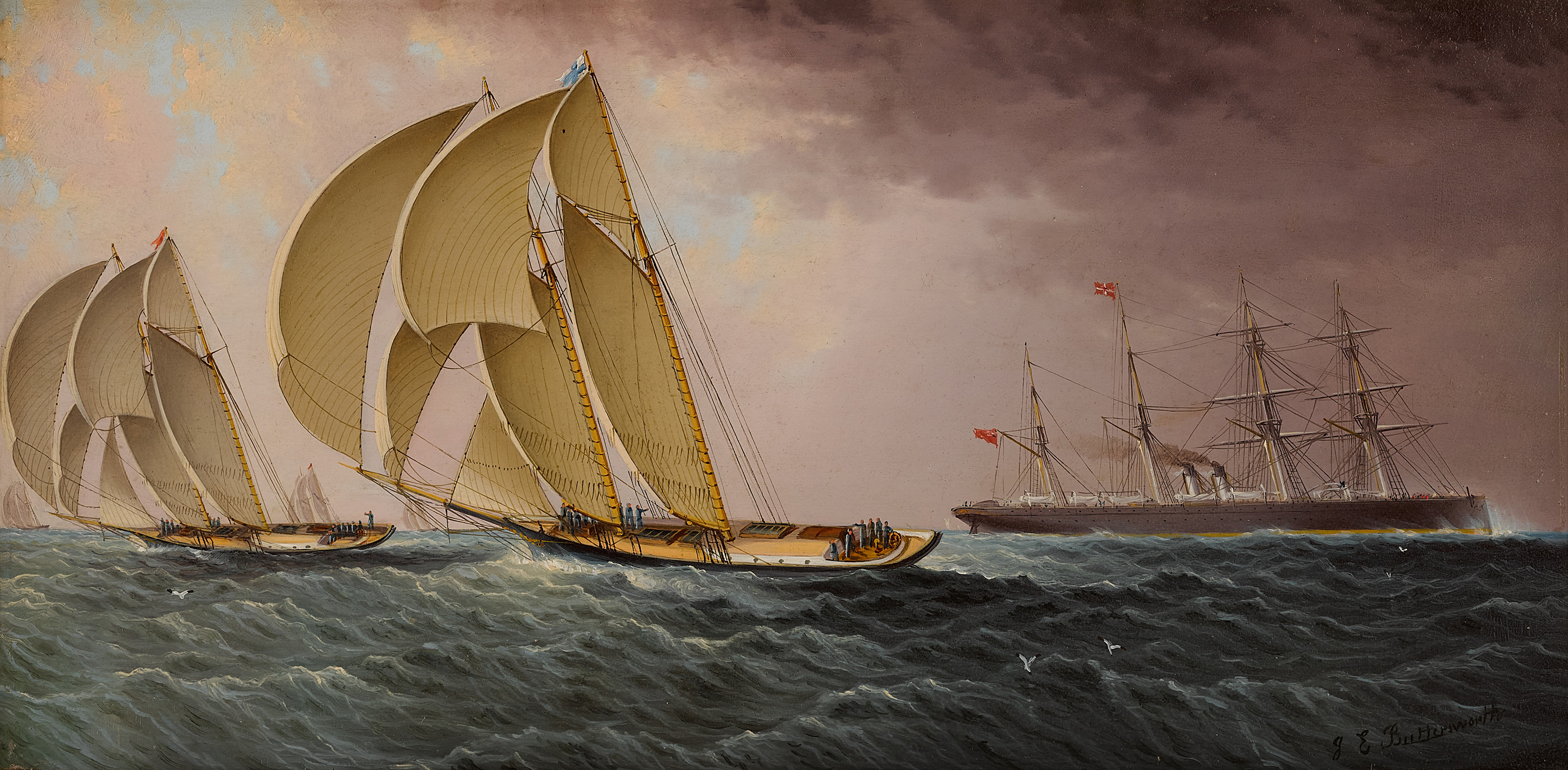 Ships Under Full Sail