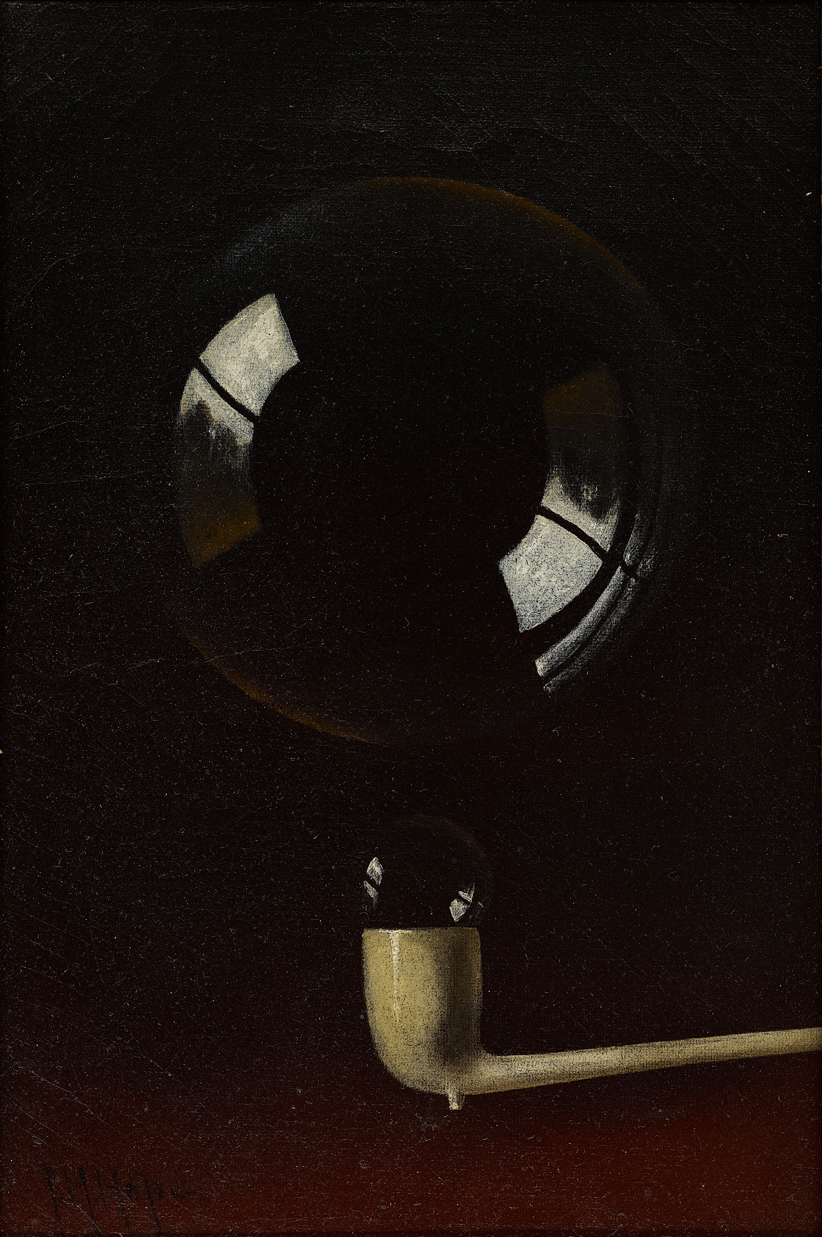 Thomas H. Hope — Still Life with Pipe and Bubbles