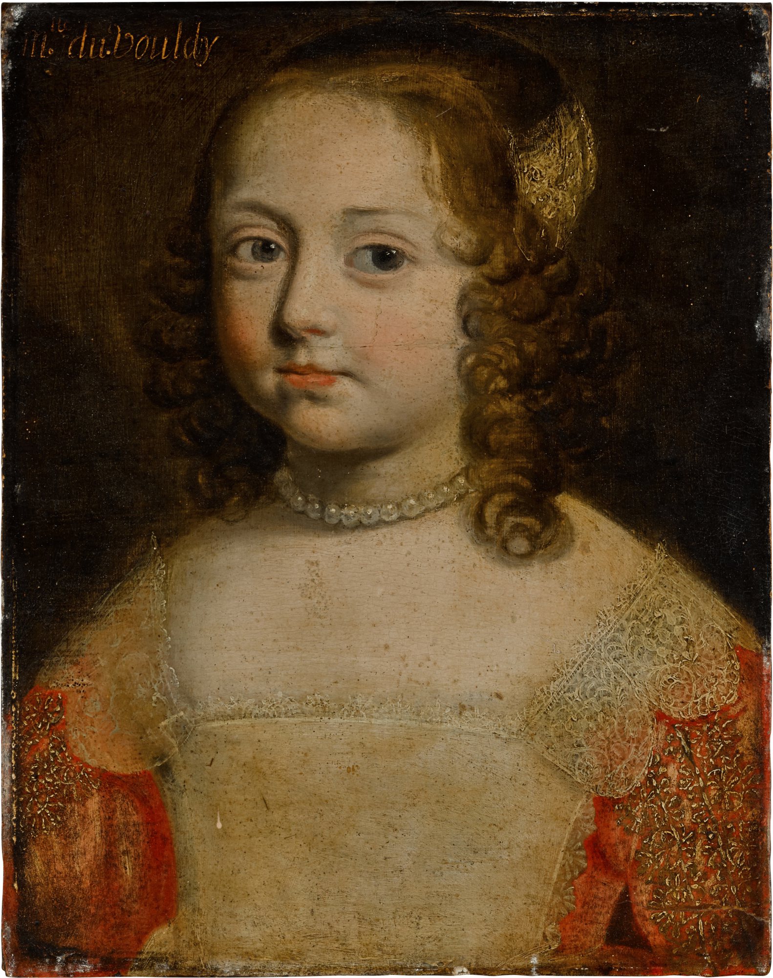French School, 17th Century — Portrait of Mademoiselle de Vouldy, bust-length