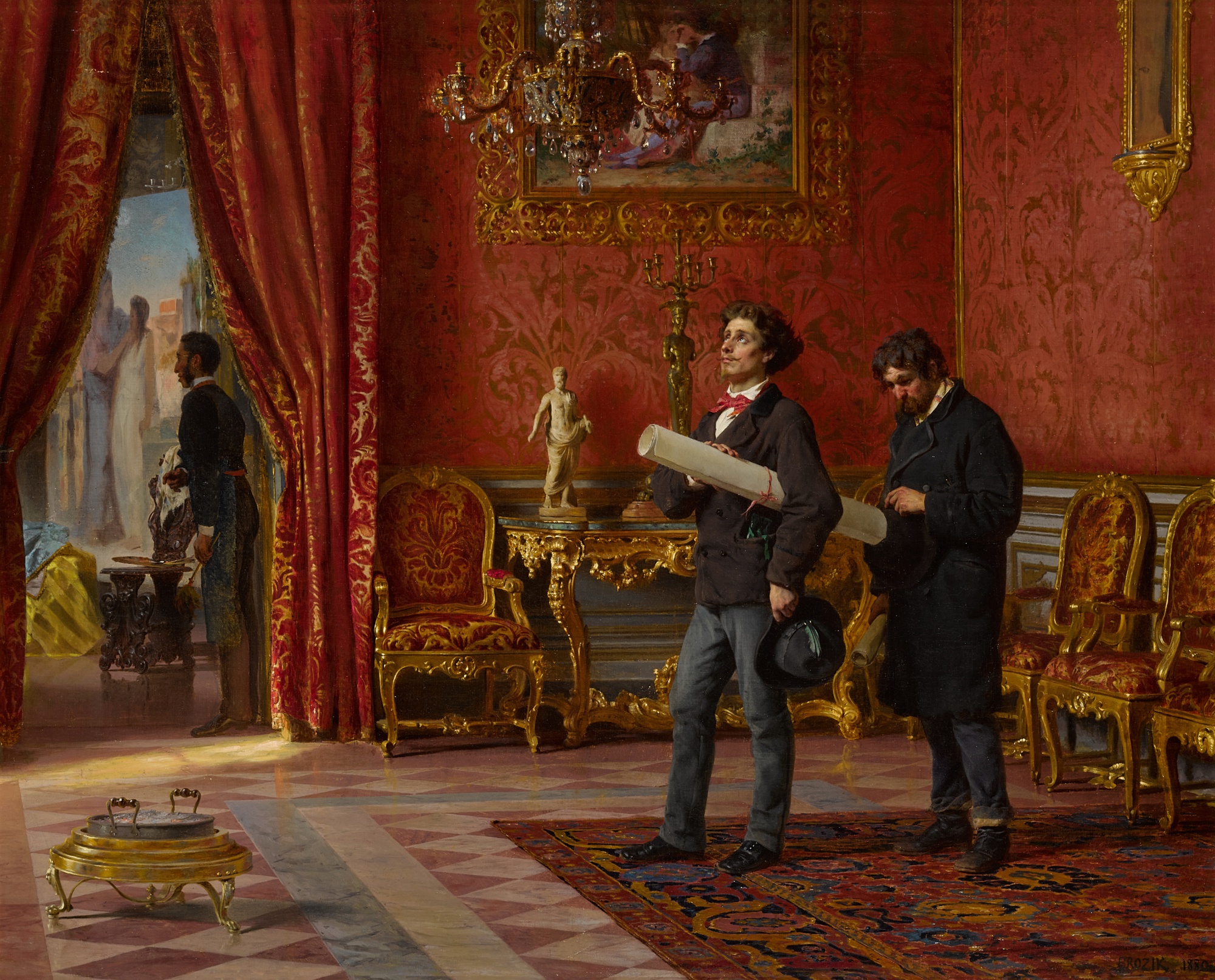 Václav Brožík — Two Artists (Voytech Hynais and Brozik)