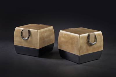 Unique Pair of Stools for Jeanne Tachard