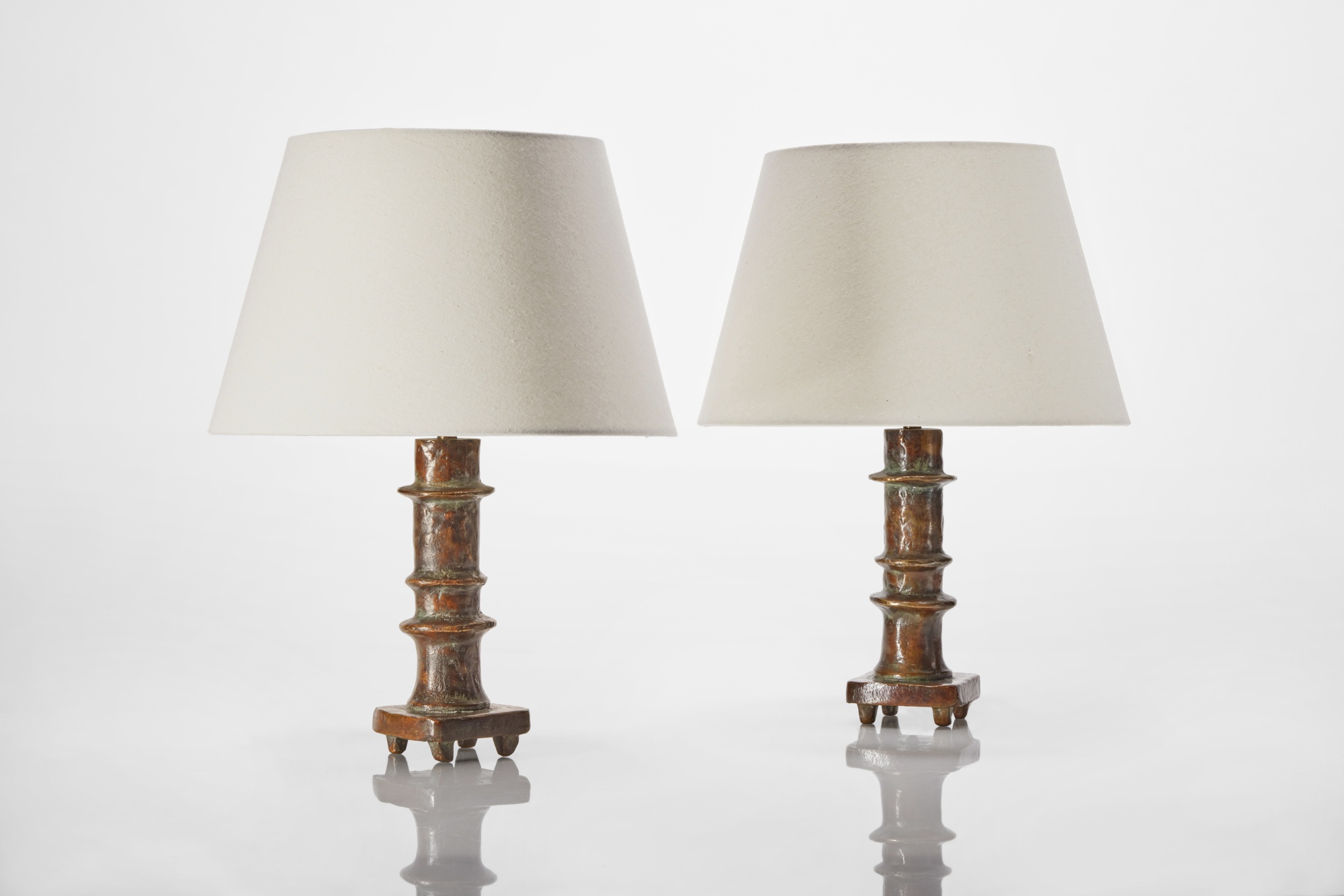 Pair of "Bougeoirs" Table Lamps