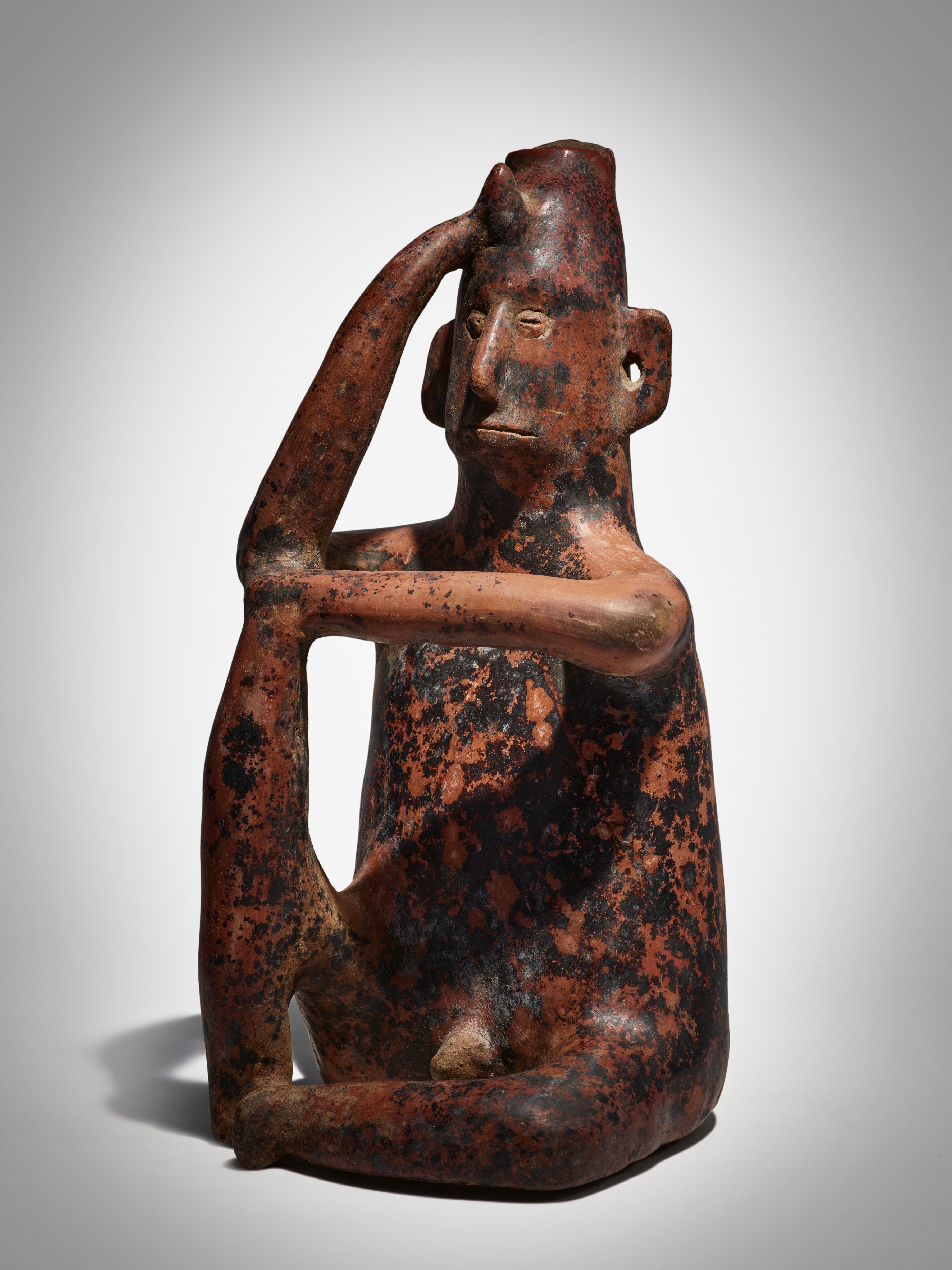 Colima Seated Figure, Comala style, Protoclassic, circa 100 BC - AD 250 — Colima Seated Figure, Comala style, Protoclassic, circa 100 BC - AD 250