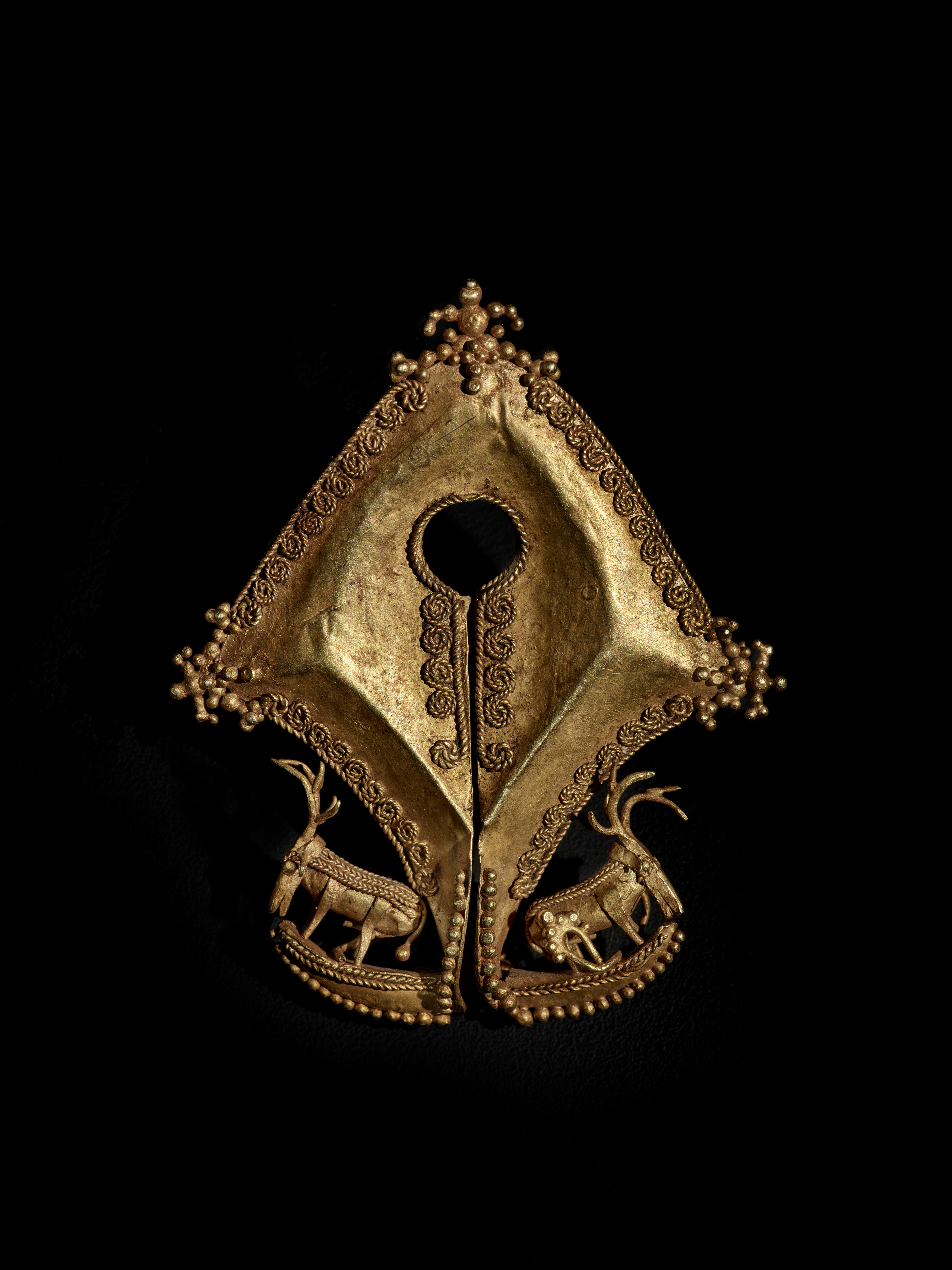 Gold Ear Ornament or Pendant, Sumba, Nusa Tenggara Islands, Indonesia — Gold Ear Ornament or Pendant, Sumba, Nusa Tenggara Islands, Indonesia
