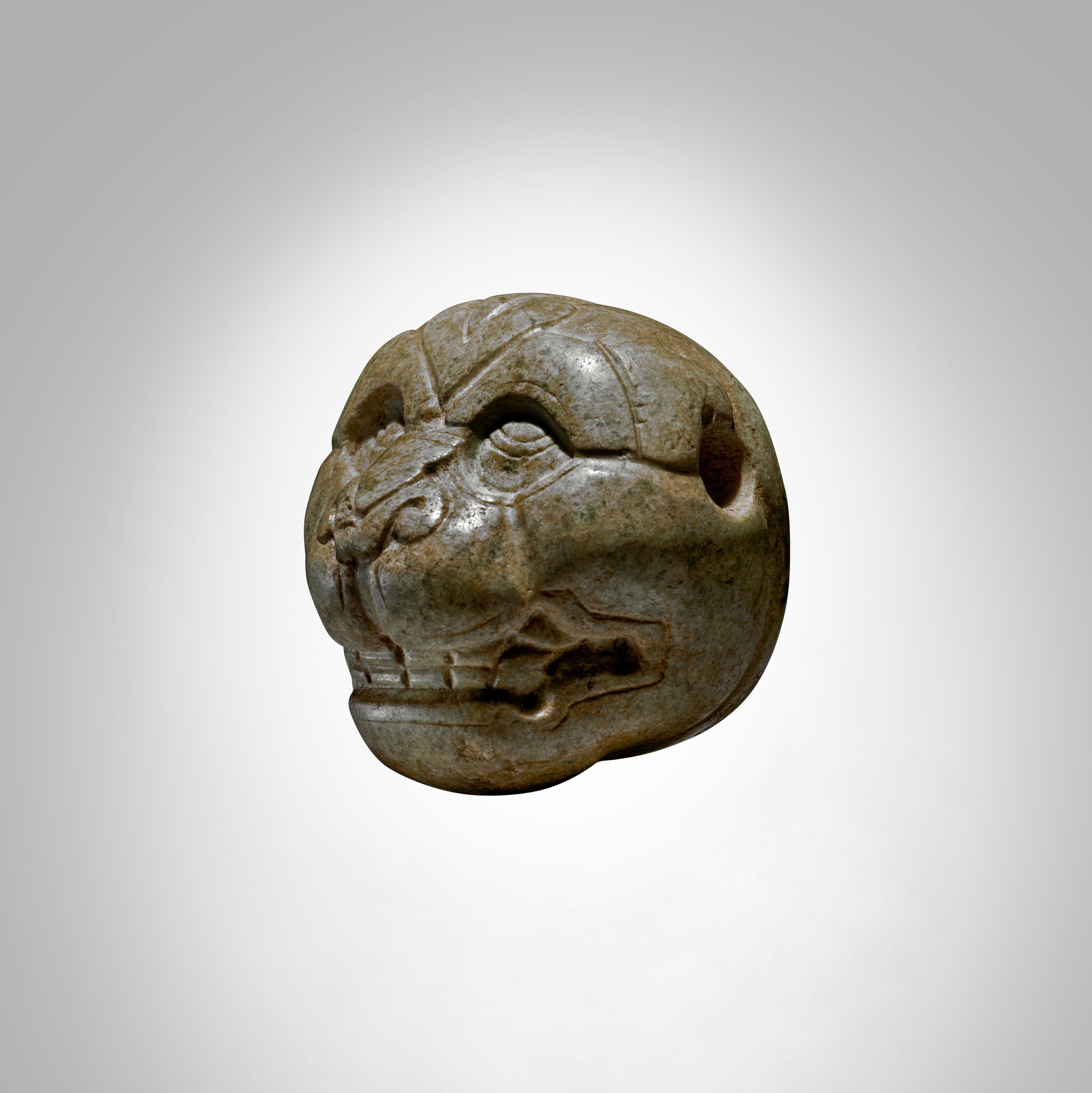 Olmec Stone Head of a Feline