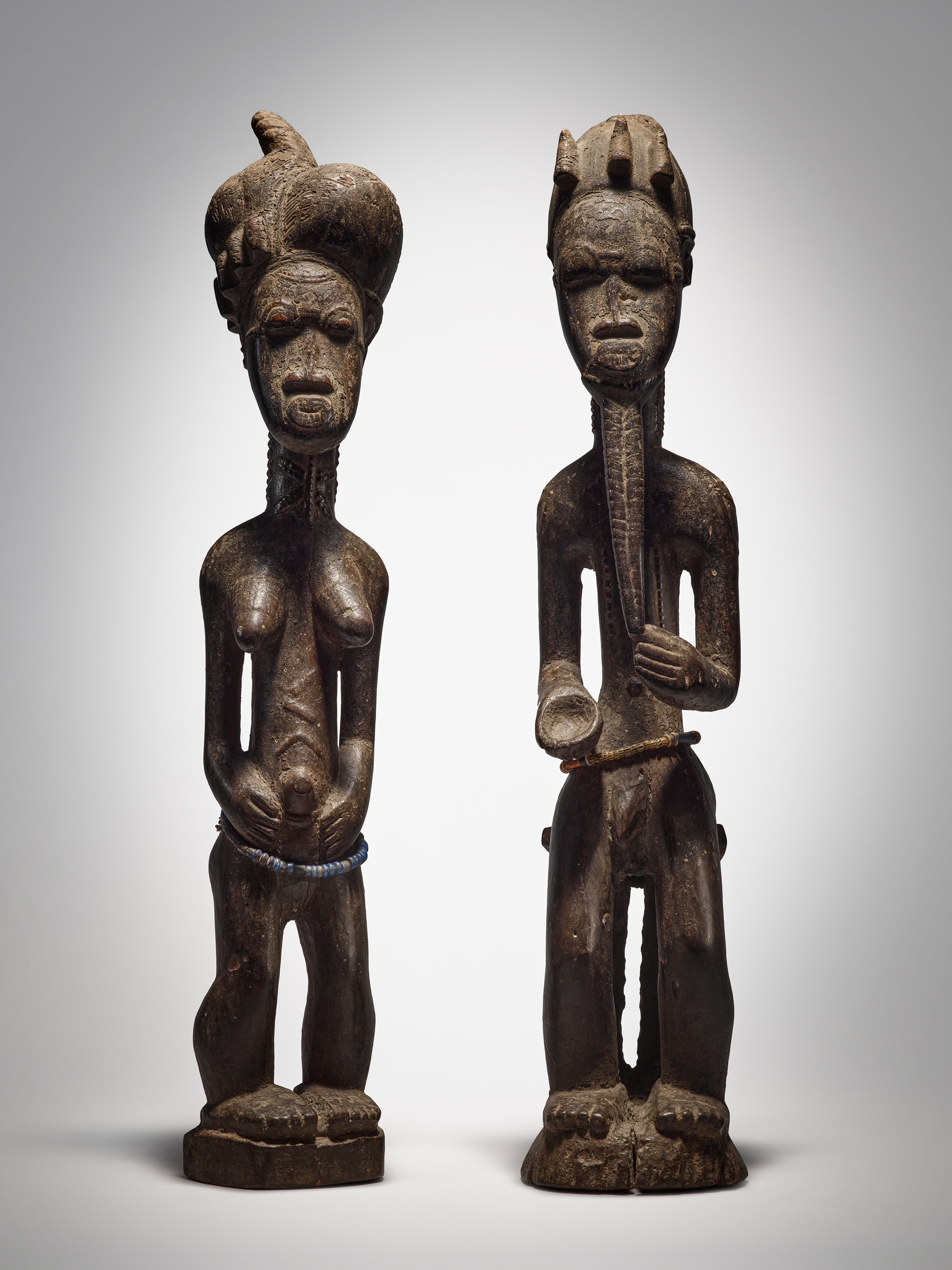 Baule Male and Female Couple, Côte d'Ivoire — Baule Male and Female Couple, Côte d'Ivoire