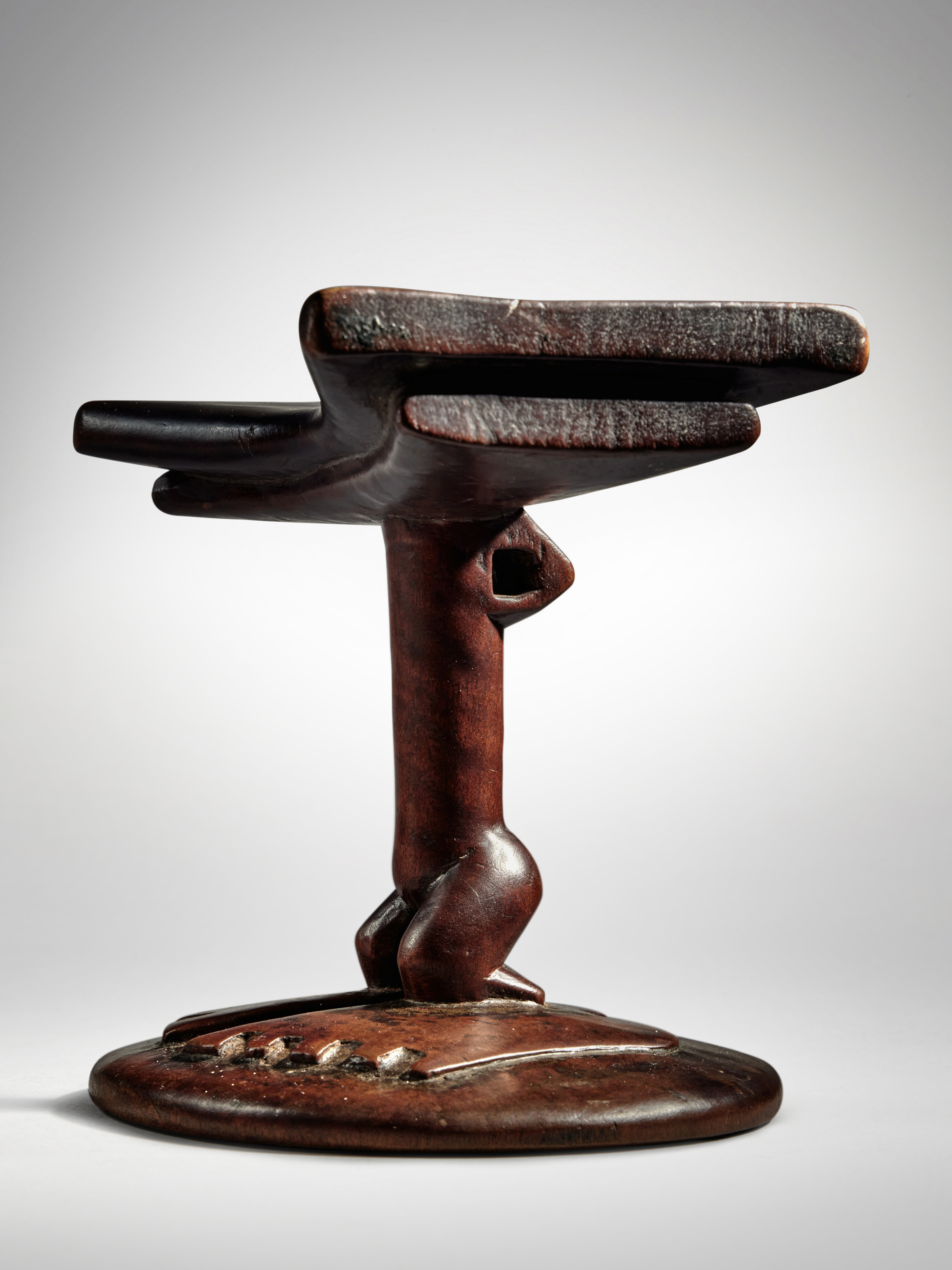 Unknown — Songye-Eki Figural Neckrest, Democratic Republic of the Congo