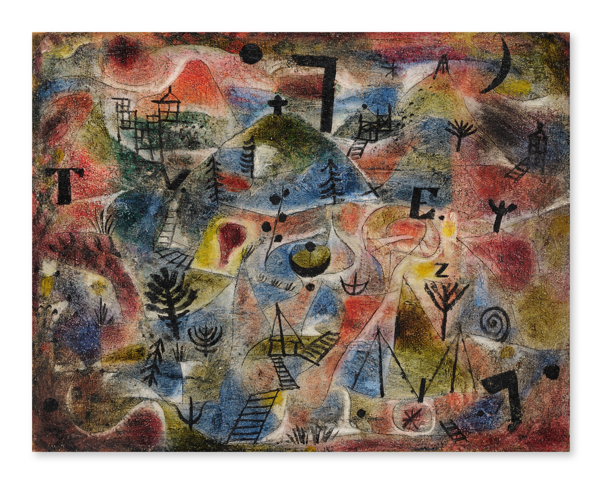 Paul Klee — Landschaft mit dem Galgen (Landscape with Gallows)