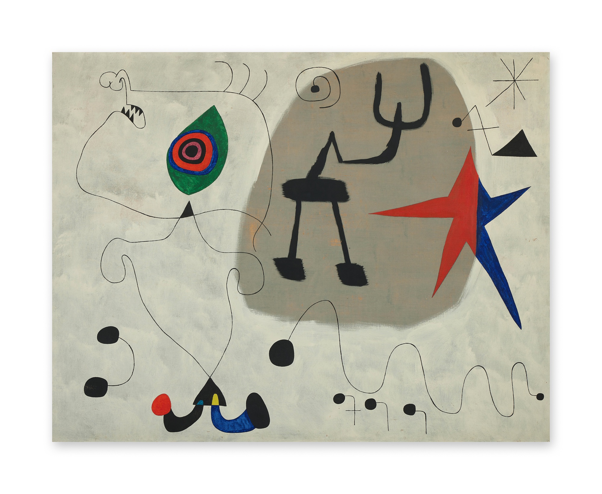 Joan Miró — Femme, étoiles