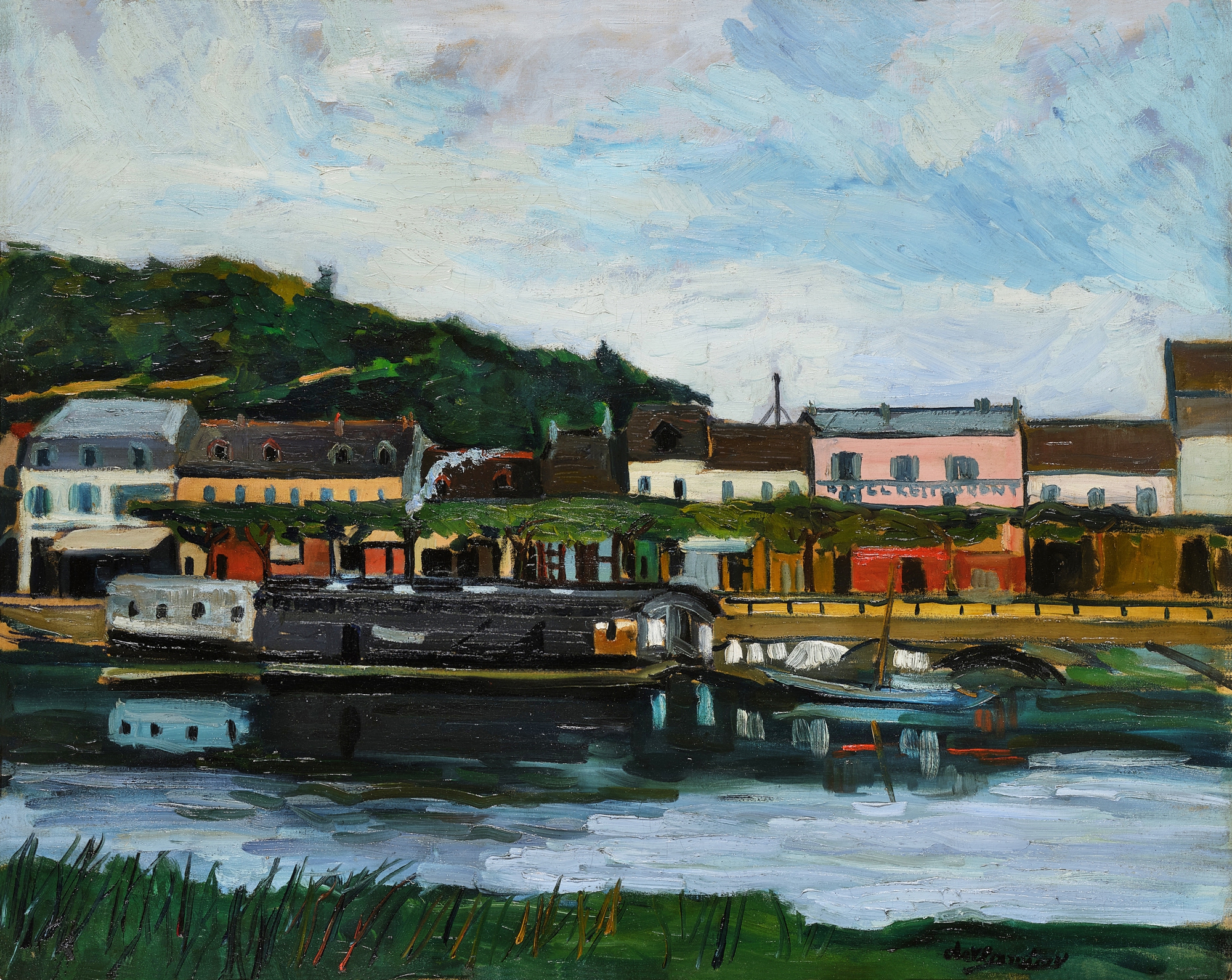 Maurice de Vlaminck — Les Bords de la Seine à Bougival ou Le Quai Sganzin