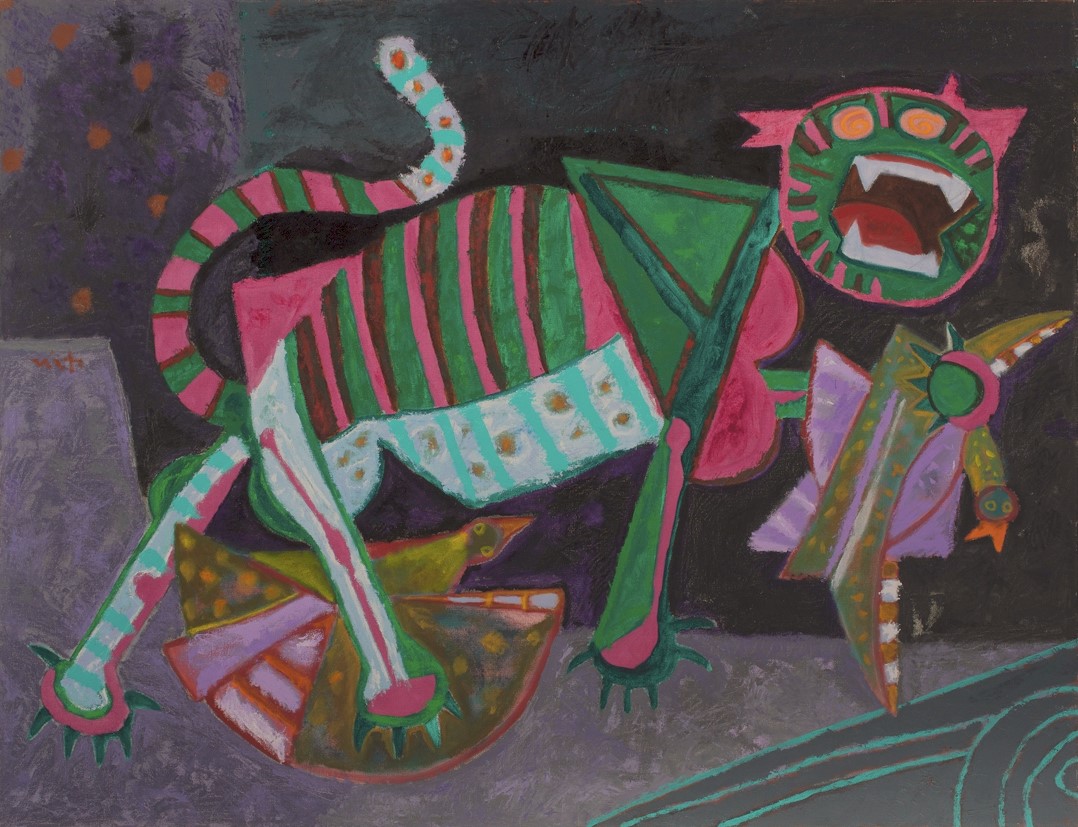 Rodolfo Nieto — Gato con pájaros