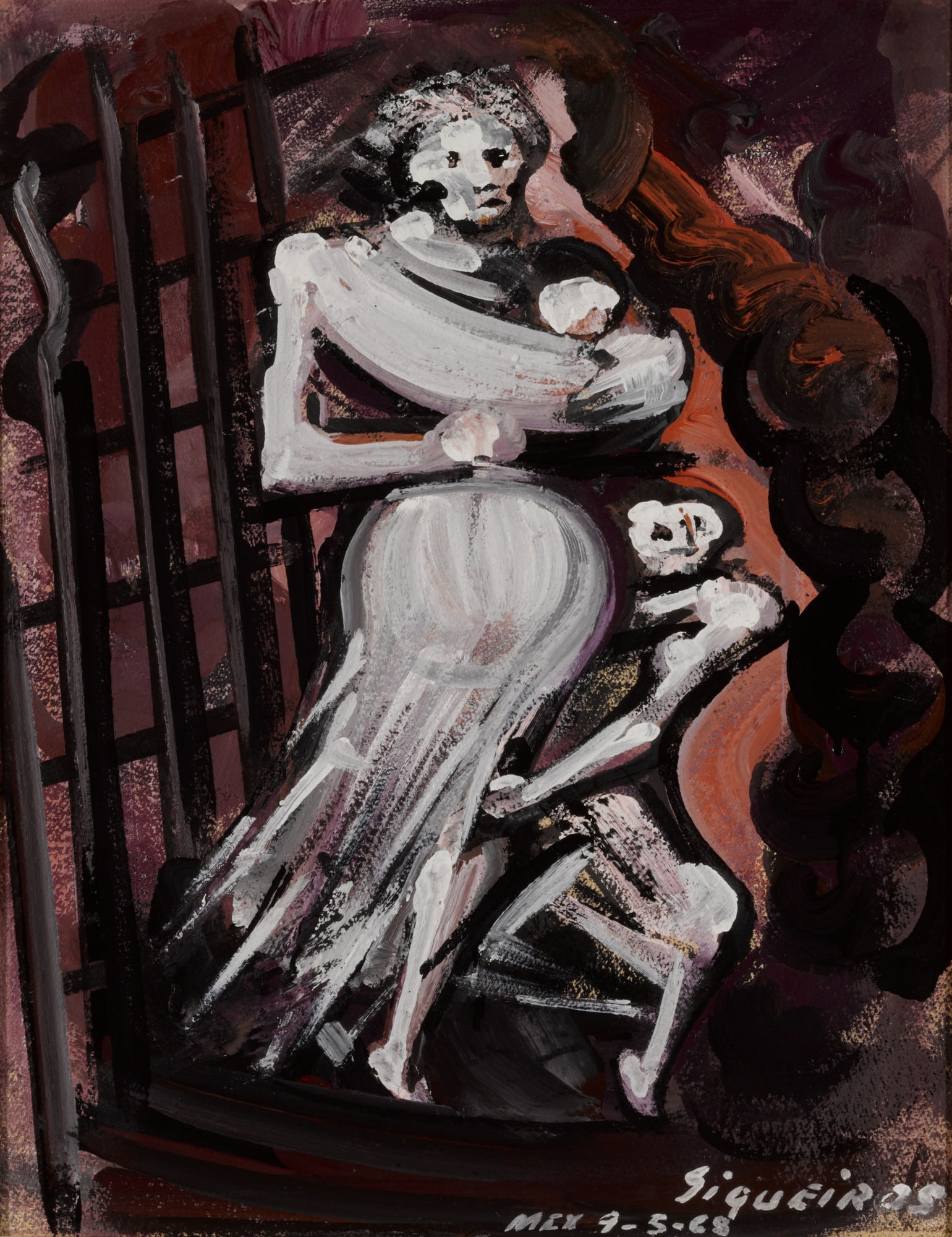 Estudio para el mural La Marcha de la Humanidad