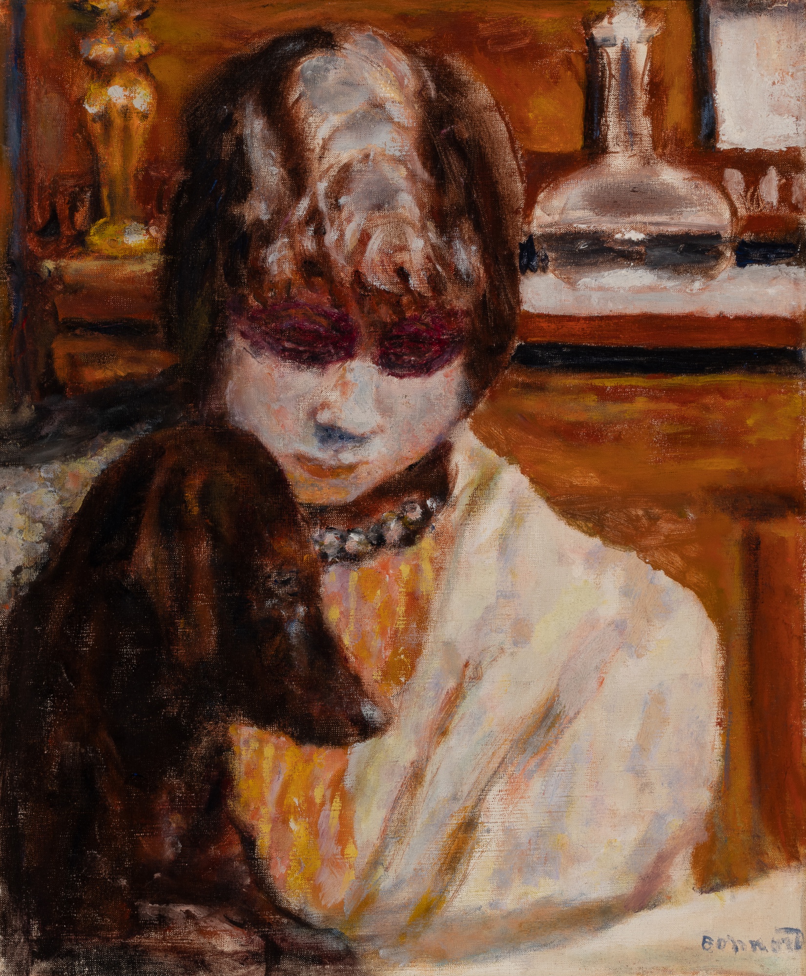 Pierre Bonnard — Femme au chien (Marthe Bonnard)