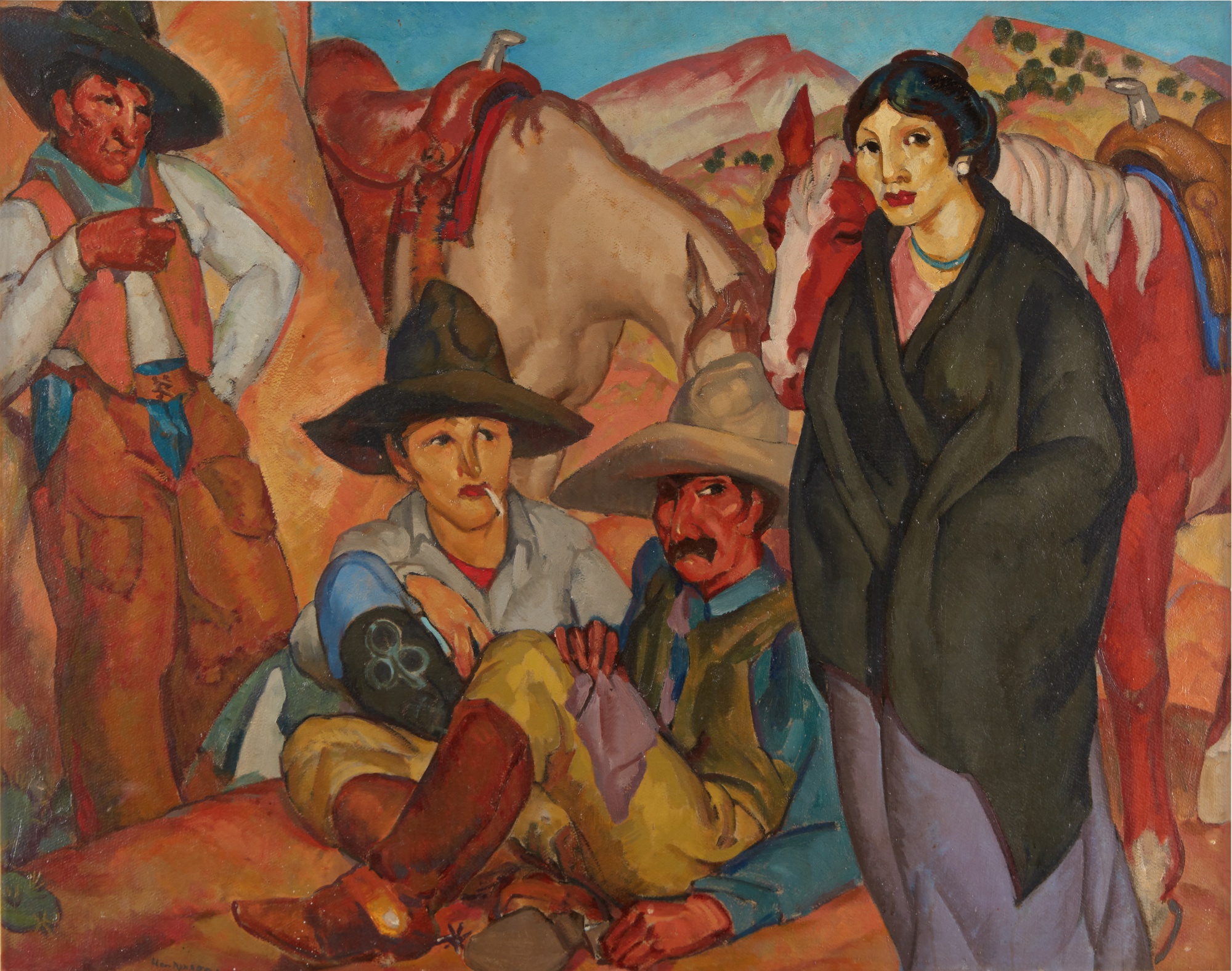 William Penhallow Henderson — Outside Rinconada Bar