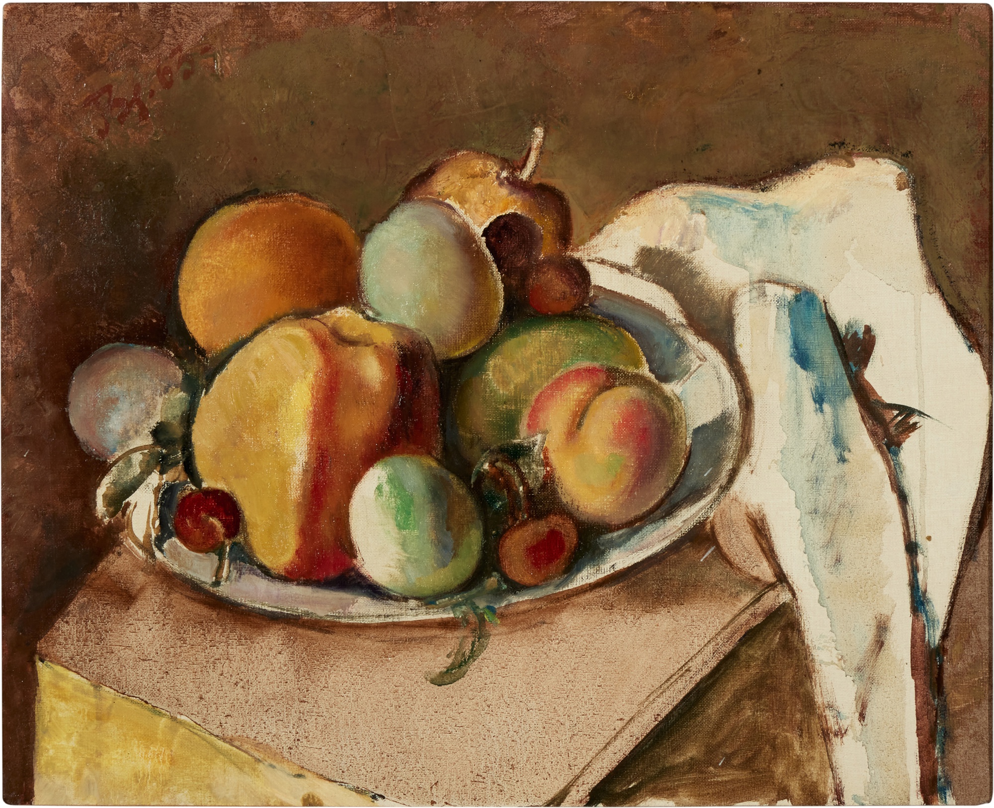 Fruits dans une assiette