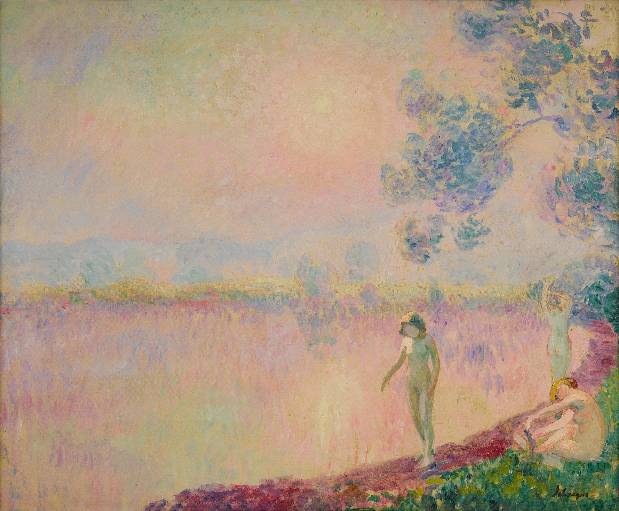 Henri Lebasque — Baigneuses à l'étang de Saint-Pierre