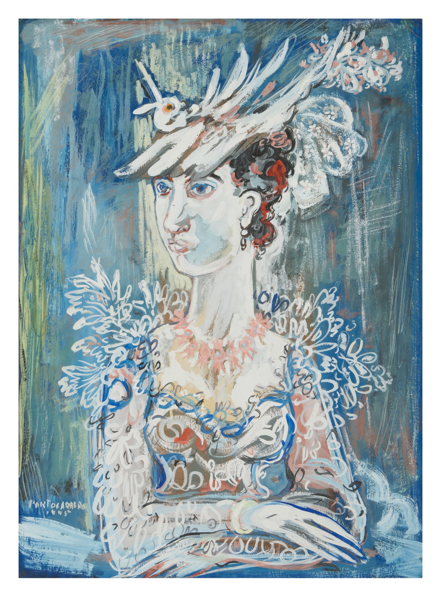 René Portocarrero — Retrato de dama