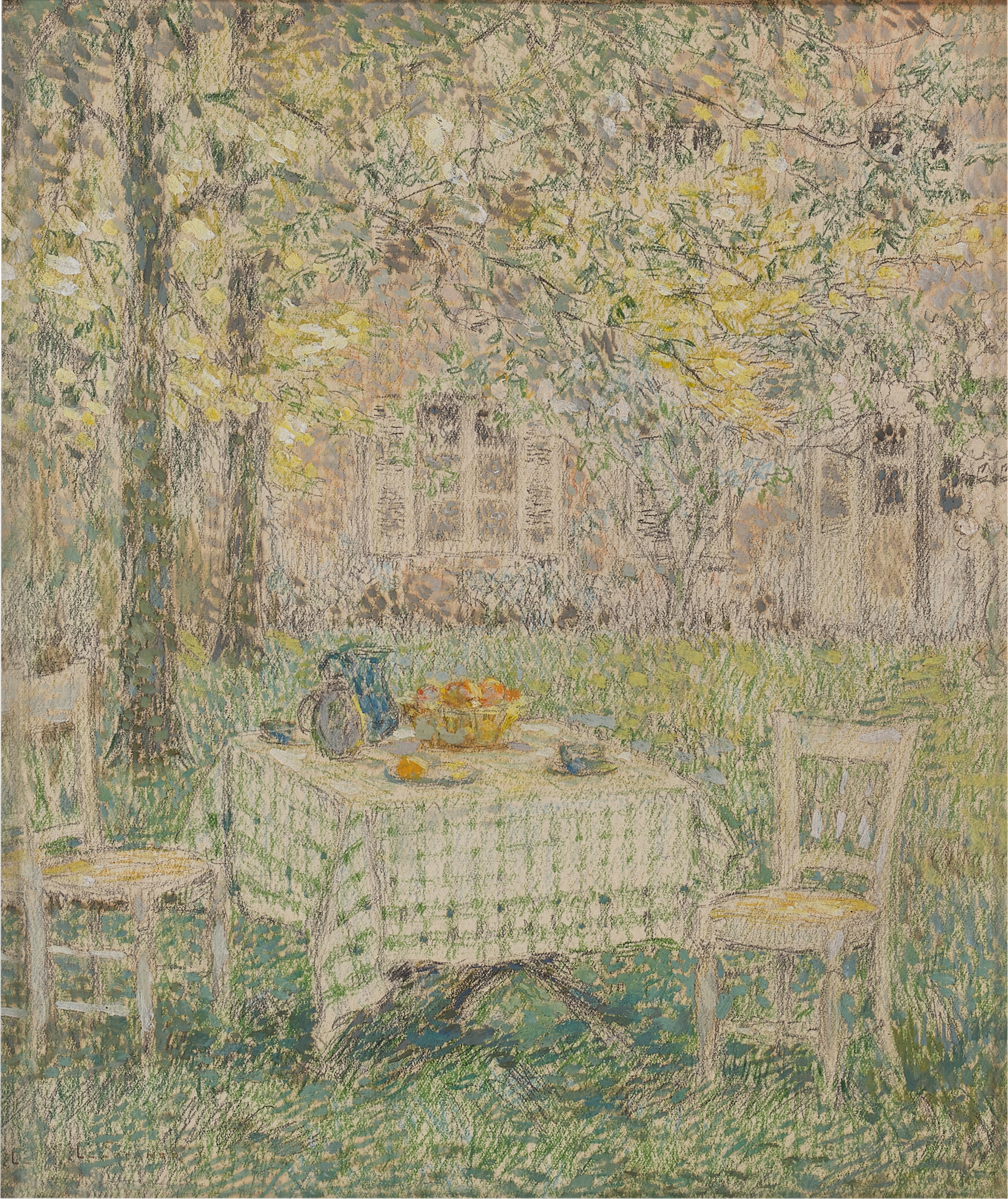 Henri Le Sidaner — La Table dans la verdure