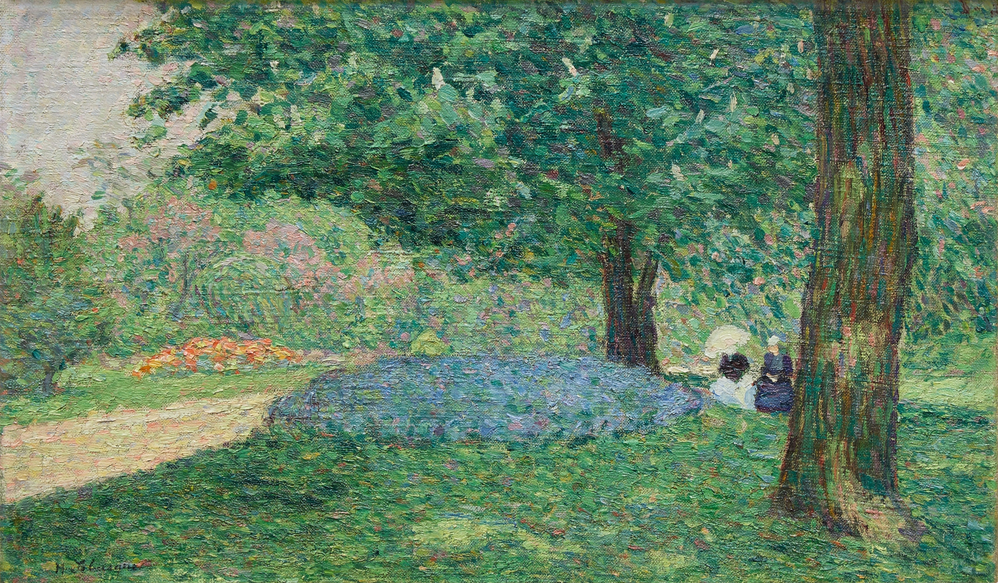 Henri Lebasque — Conversation dans le parc