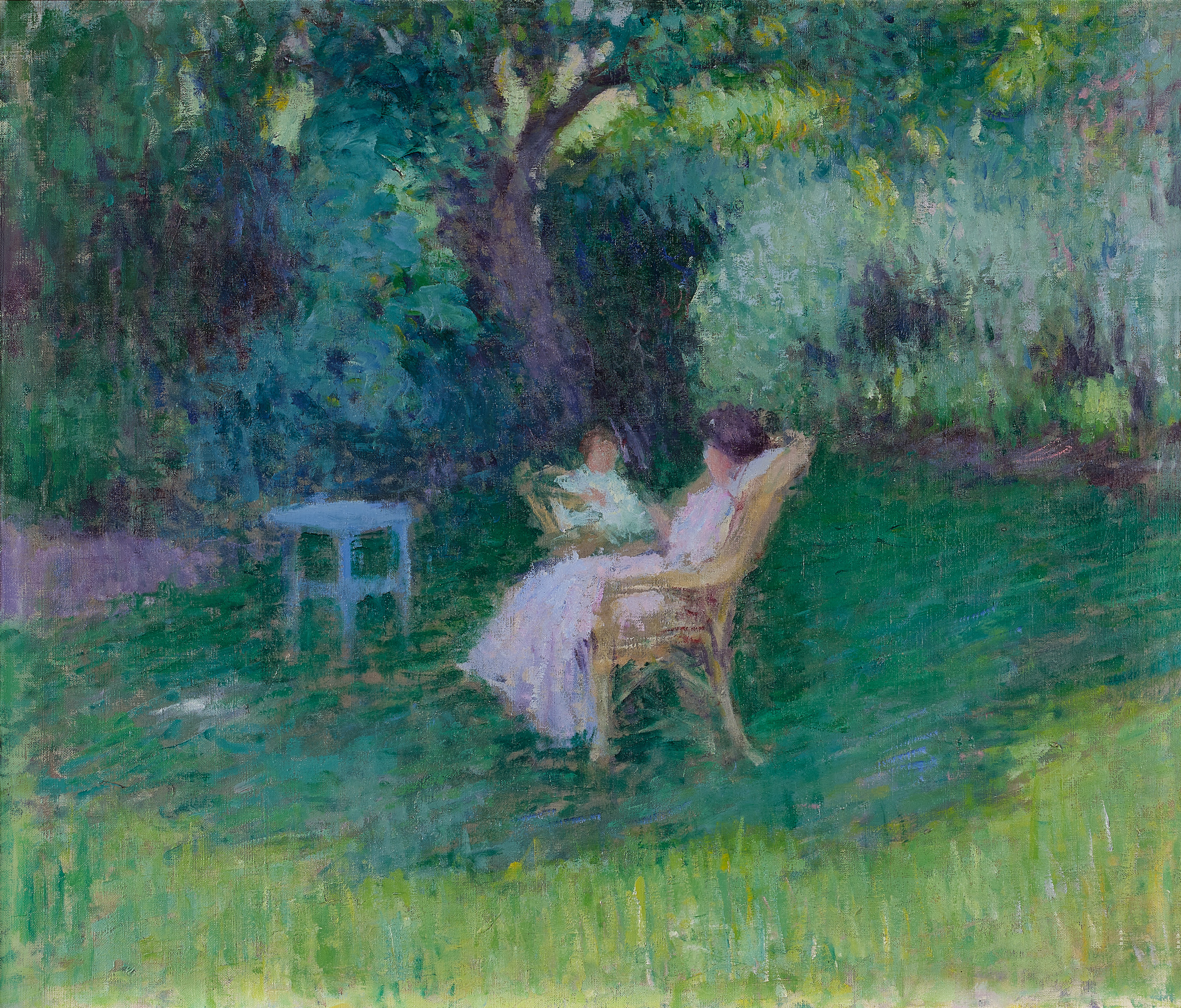 Suzanne et Lily Butler in Claude Monet's Garden