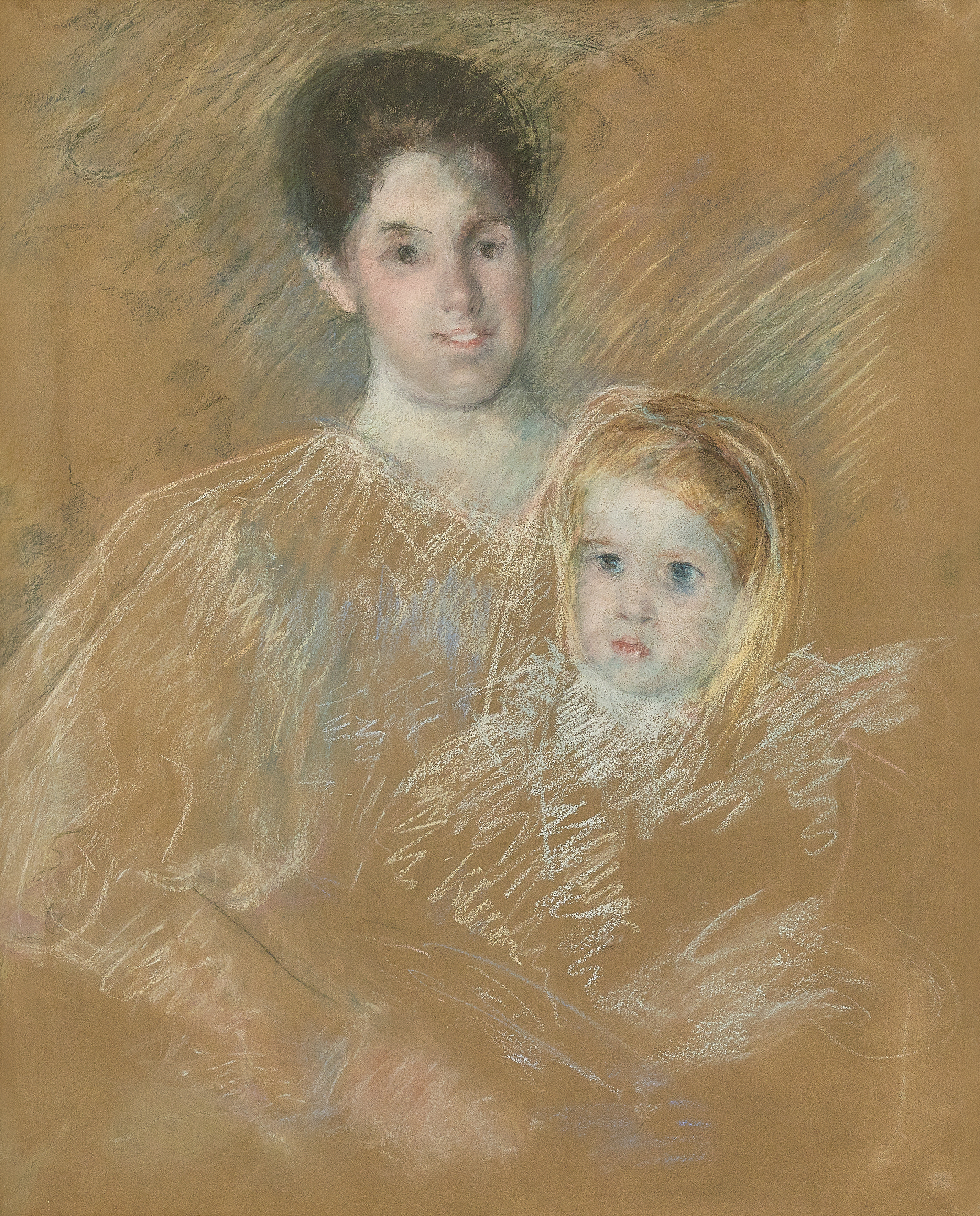 Mary Cassatt — Smiling Mother with Sober Faced Child