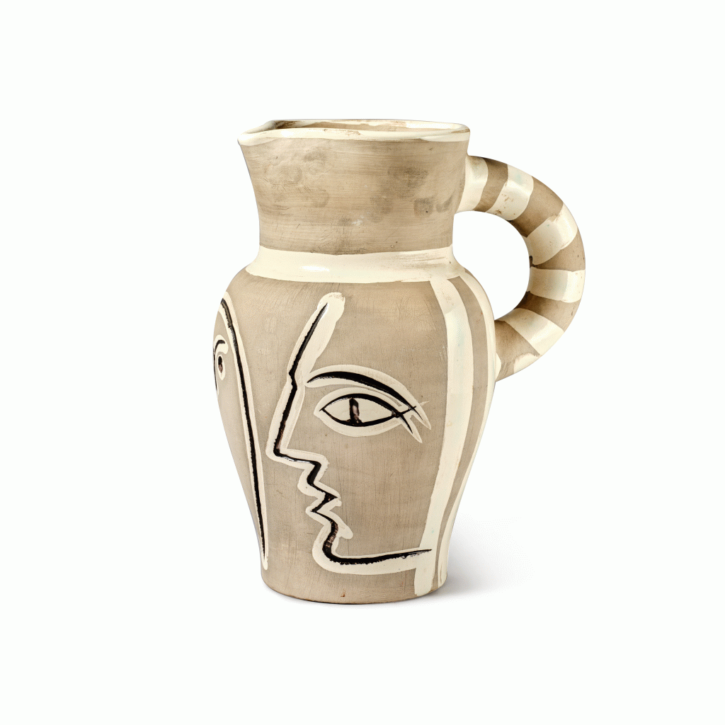 Pablo Picasso — Pichet gravé gris (A.R. 246)