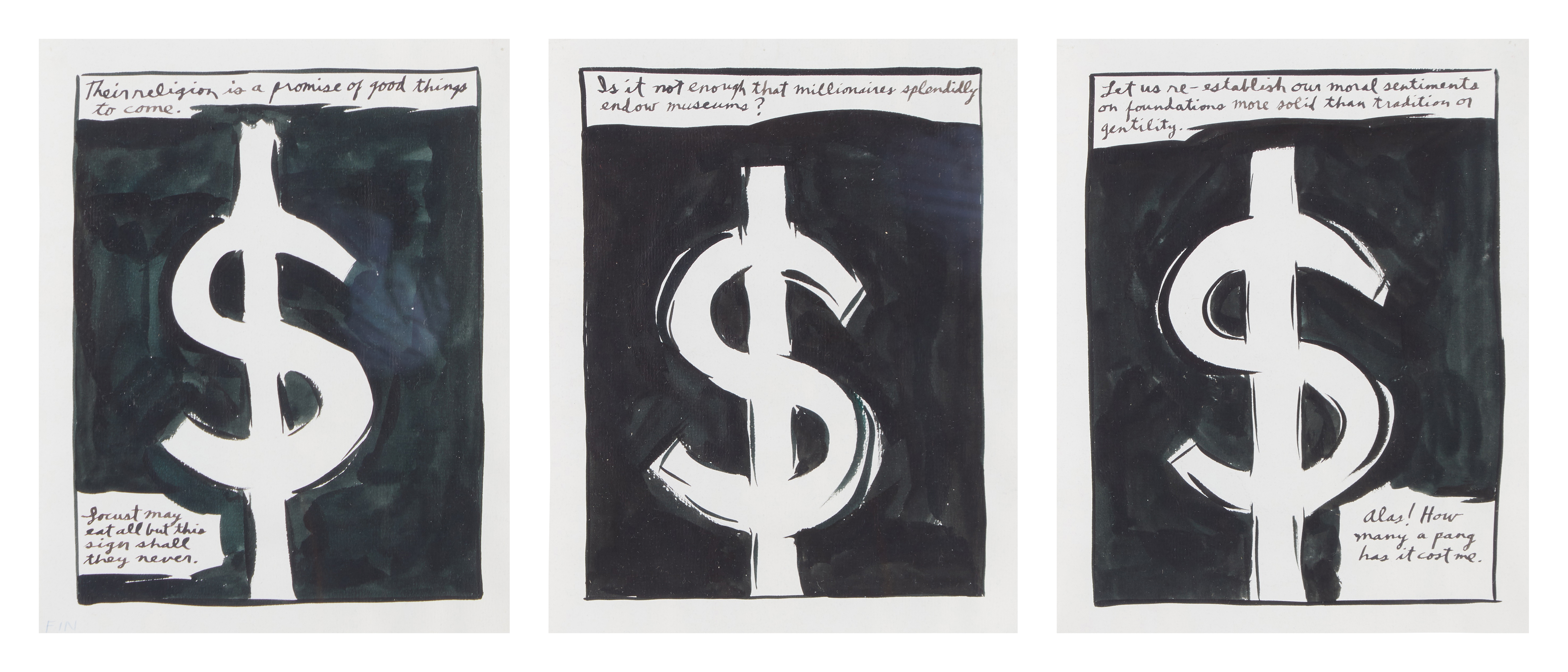 Raymond Pettibon — Untitled [3 Works]