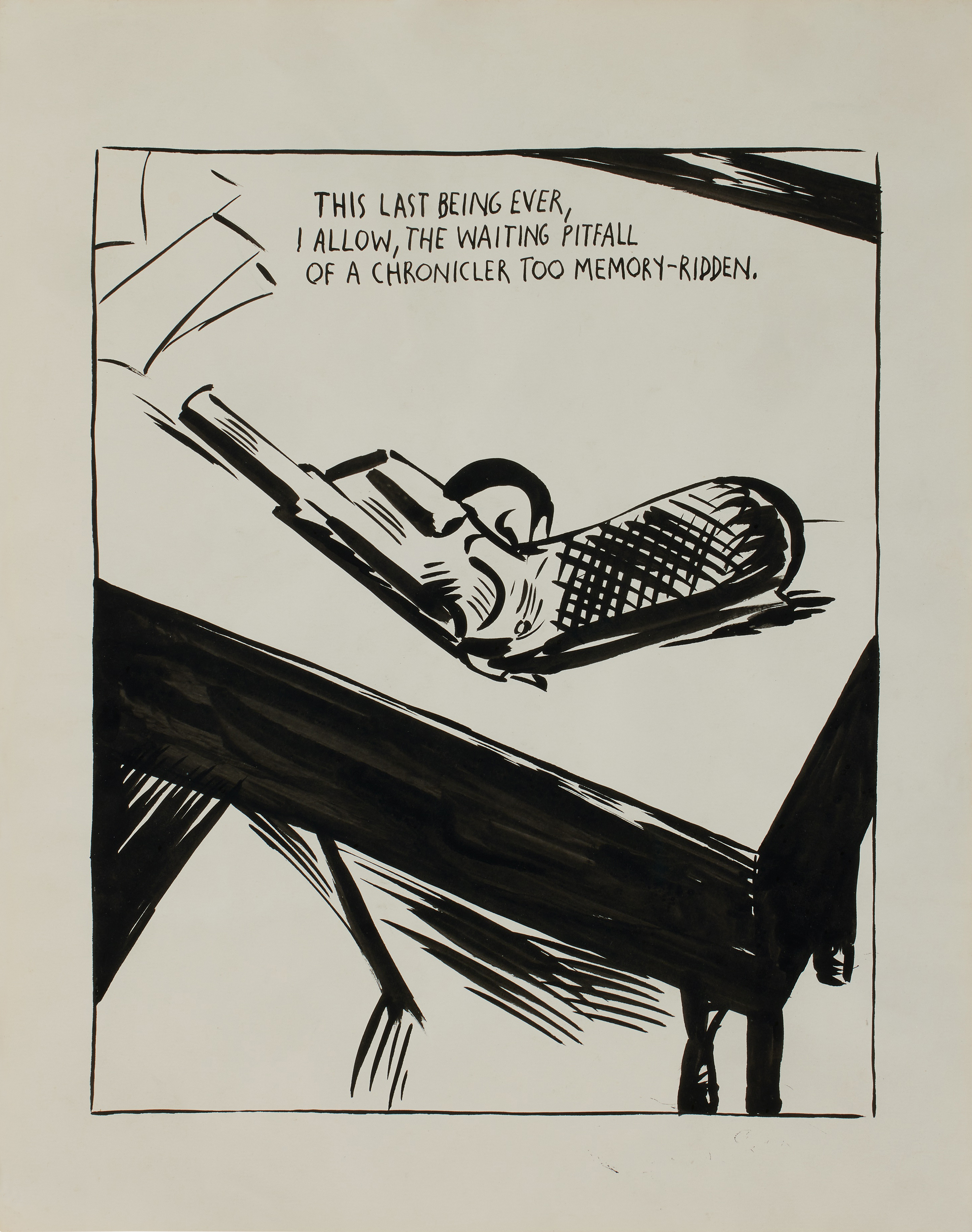 Raymond Pettibon — No Title (This last being ever...)