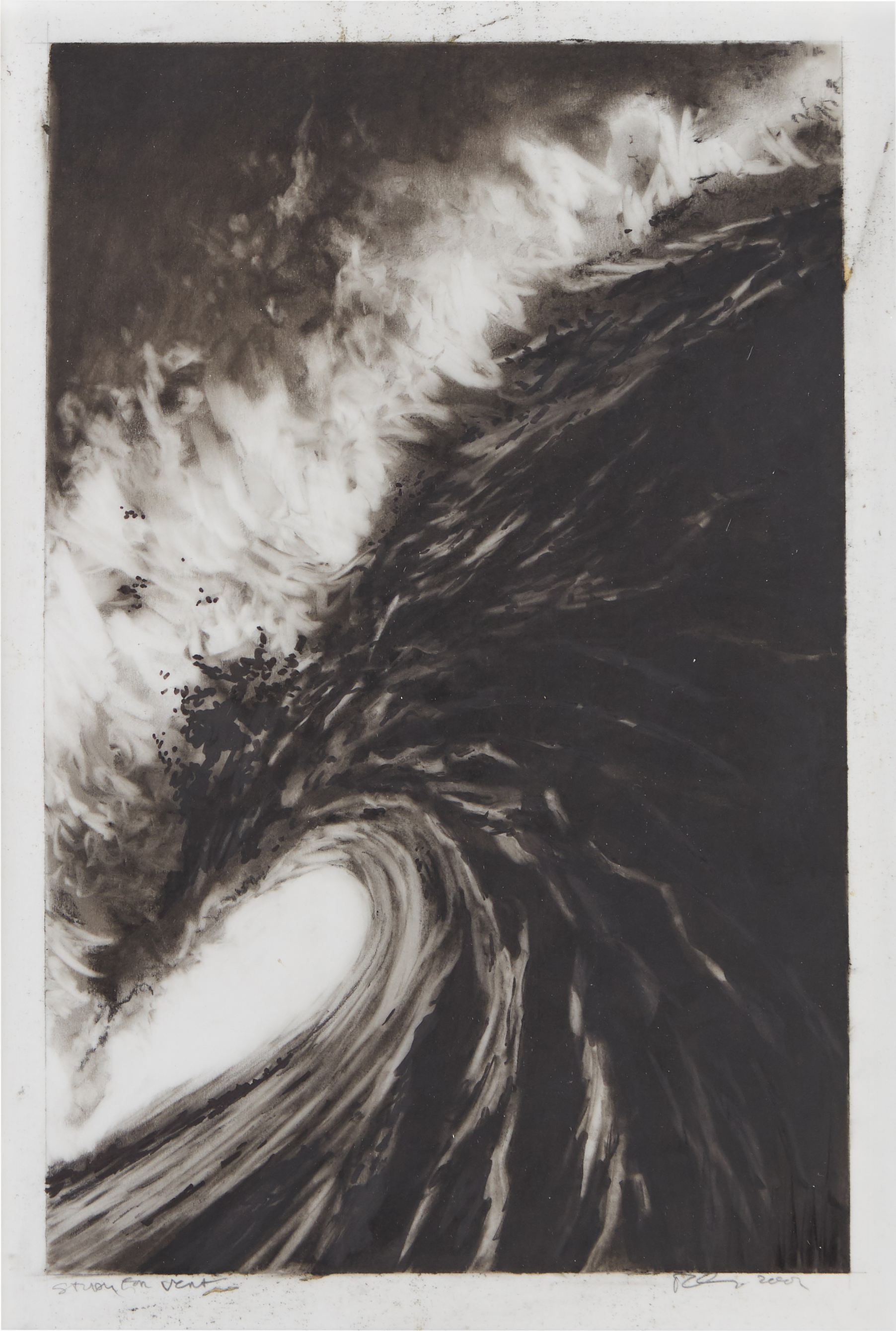 Robert Longo — Untitled (Study for Vert)