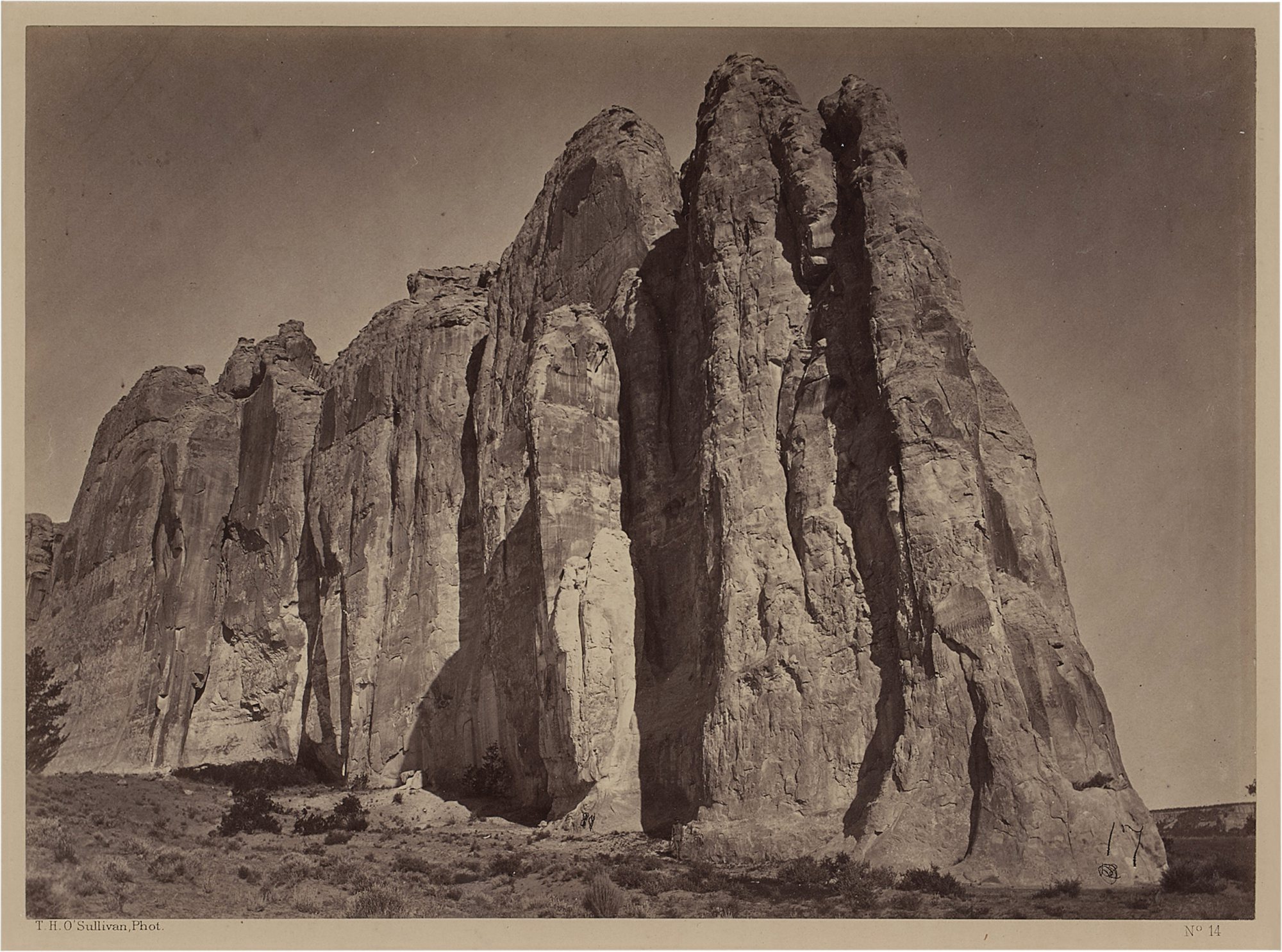'South Side of Inscription Rock, N. M.'