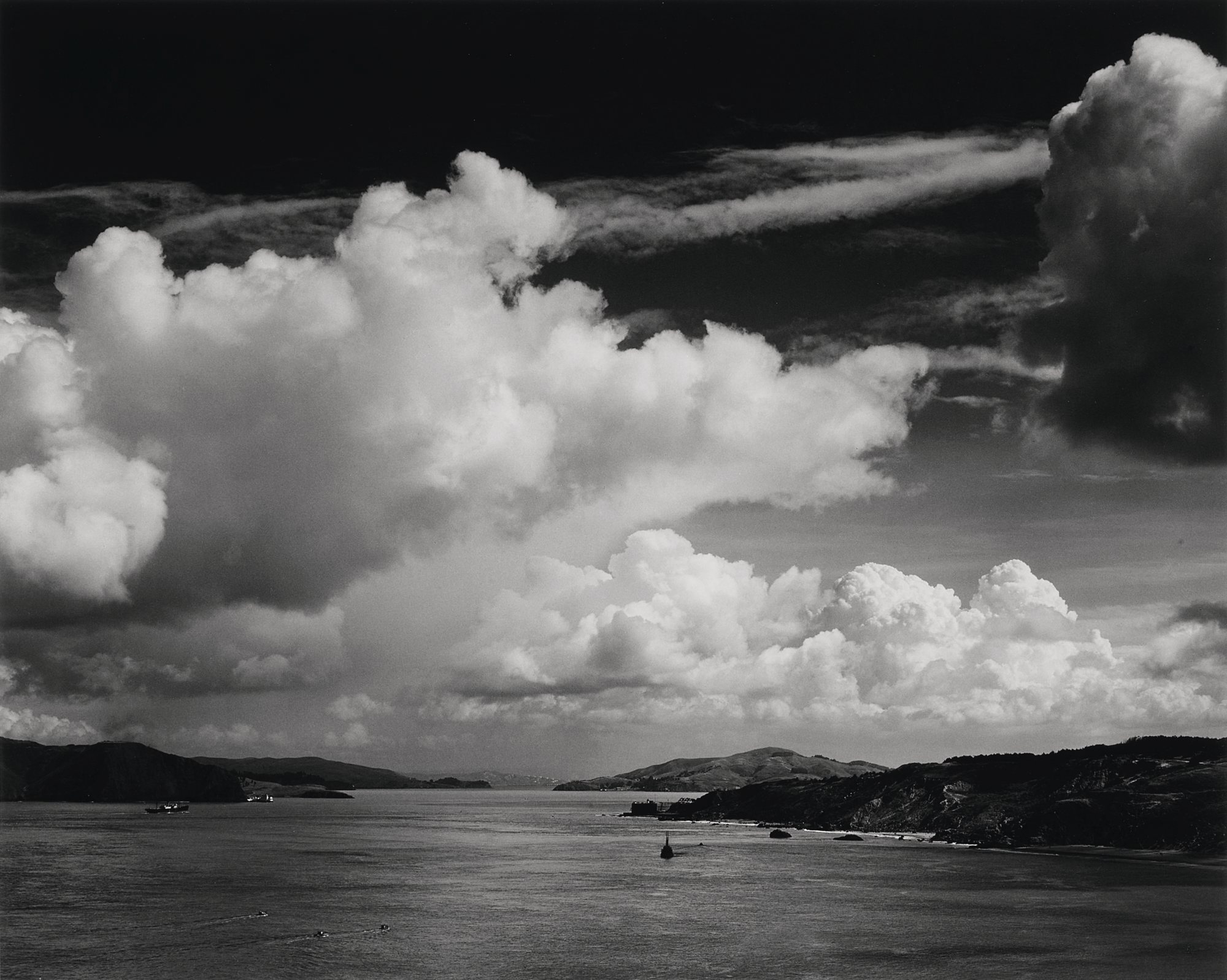 Ansel Adams — The Golden Gate Before the Building of the Bridge