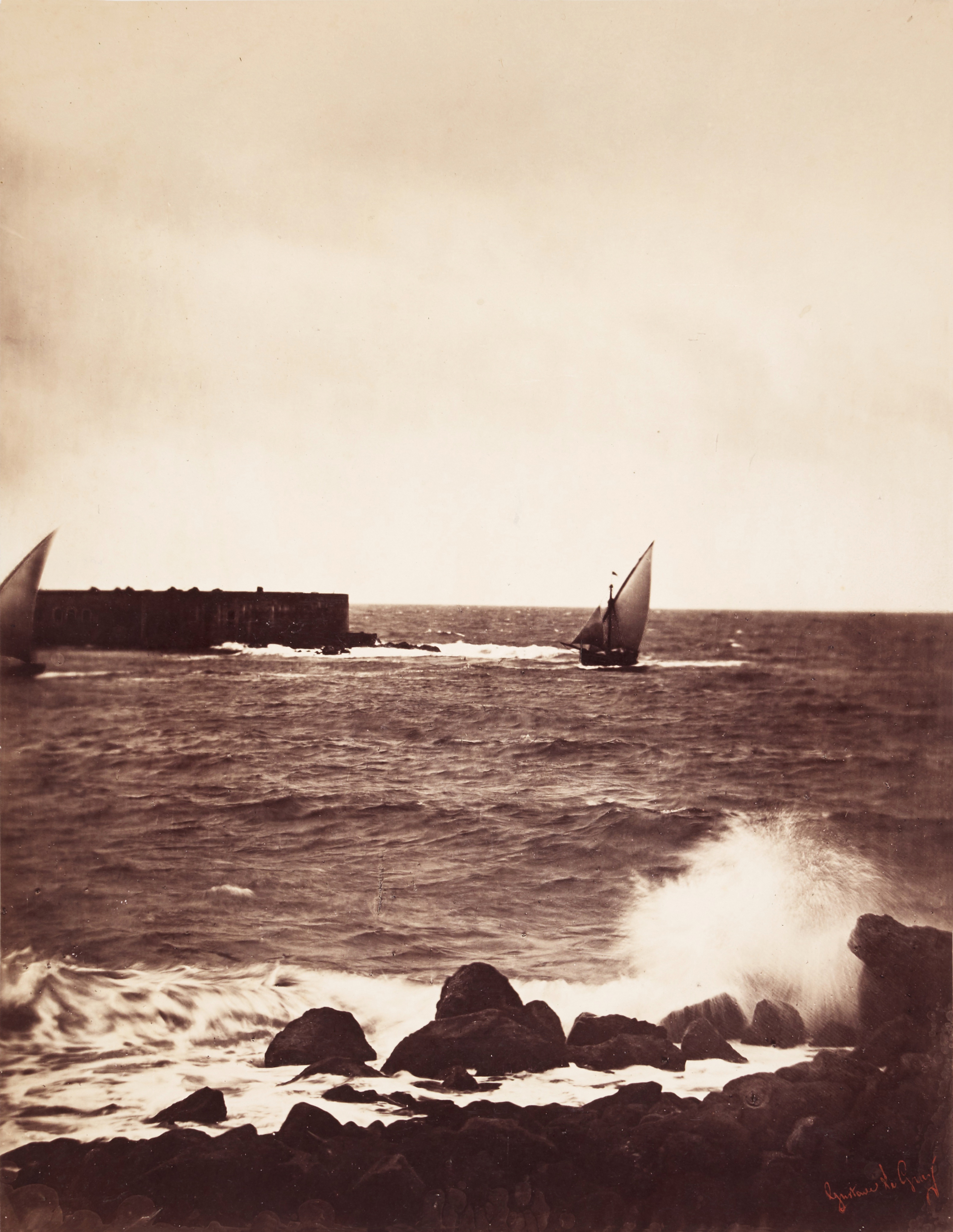 'La Vague Brisée, Mer Méditeranée No 15', (The Breaking Wave), 1857