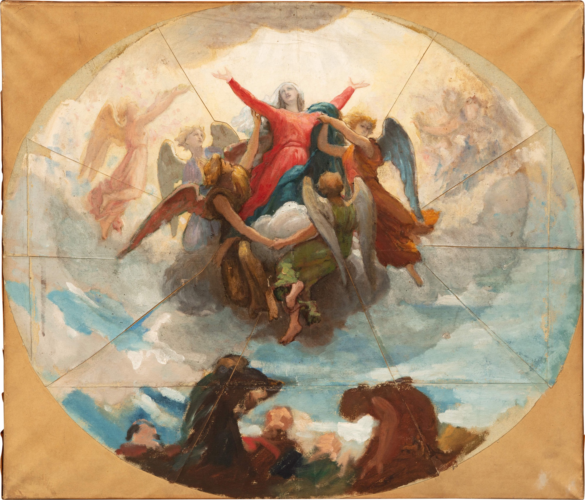 Étude pour le plafond de la Chapelle de la Vièrge à la Rochelle