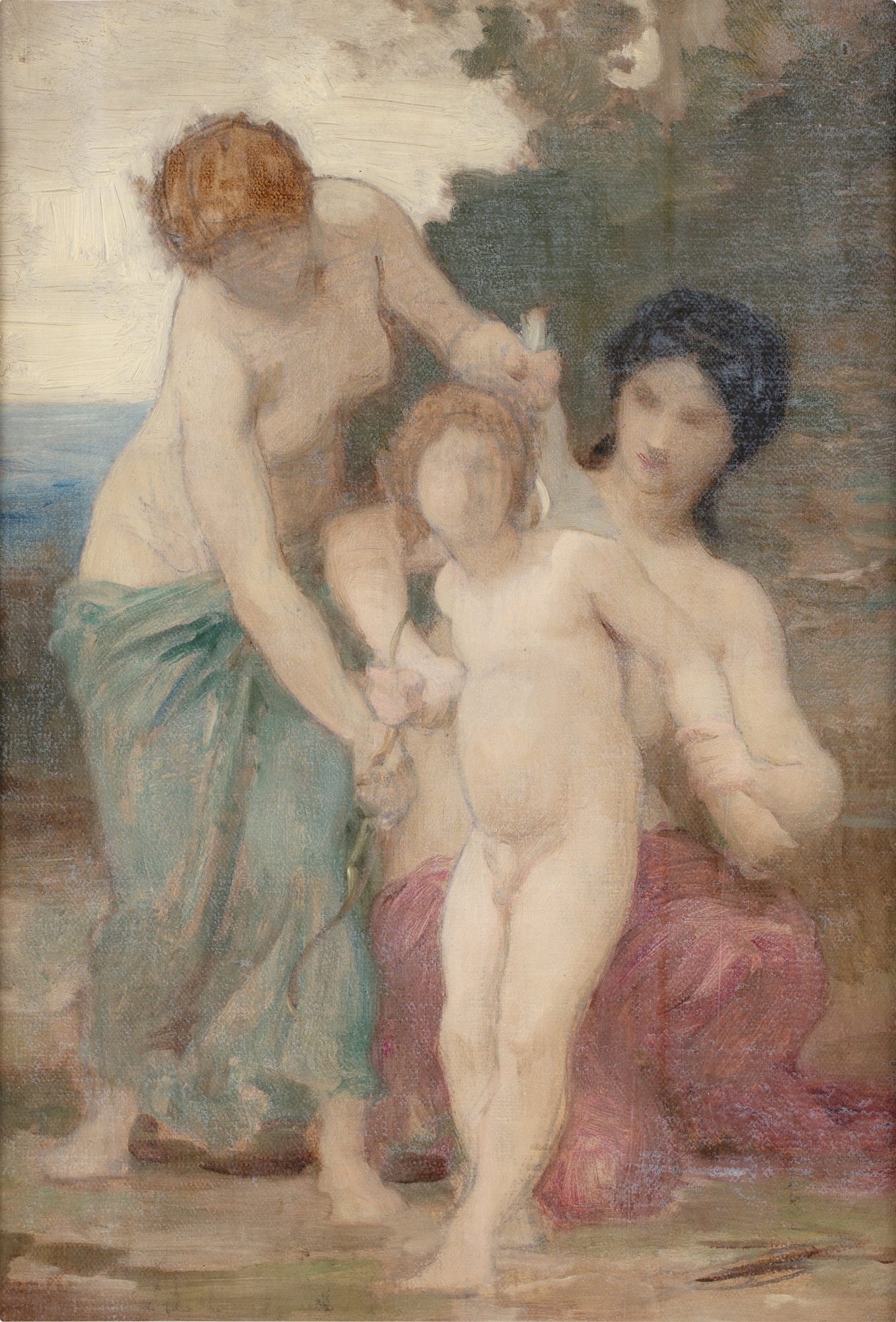 Two women & putto
