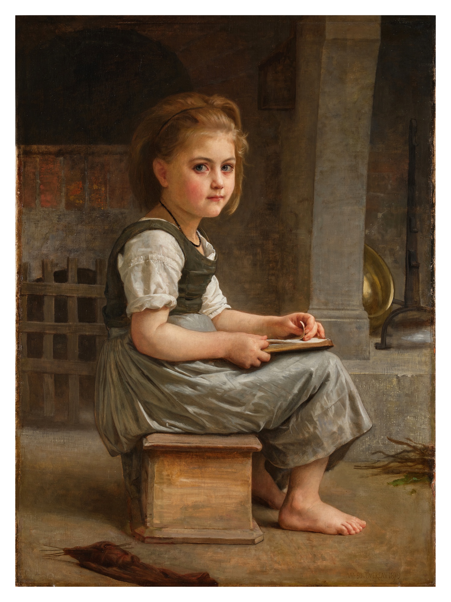 William-Adolphe Bouguereau — La petite écolière (The Little Schoolgirl)