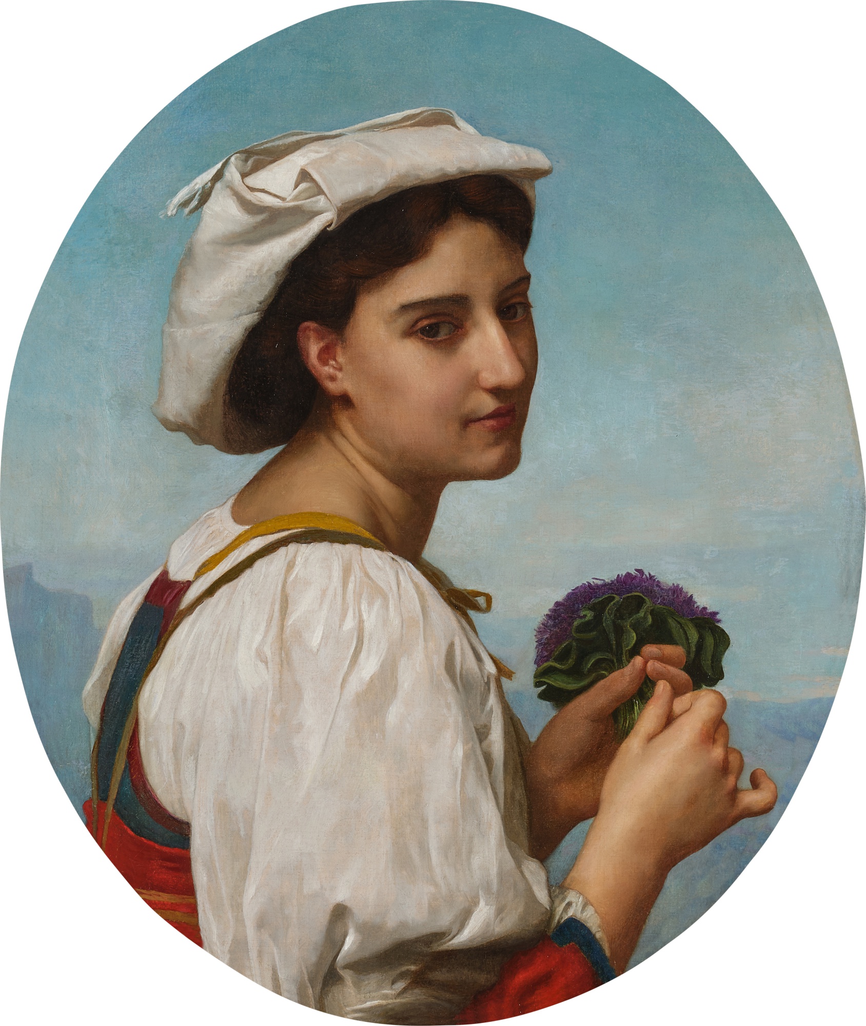 William-Adolphe Bouguereau — Le Bouquet de violettes