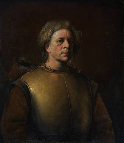 Self-Portrait in Armor/ Selvportrett med brystskjold