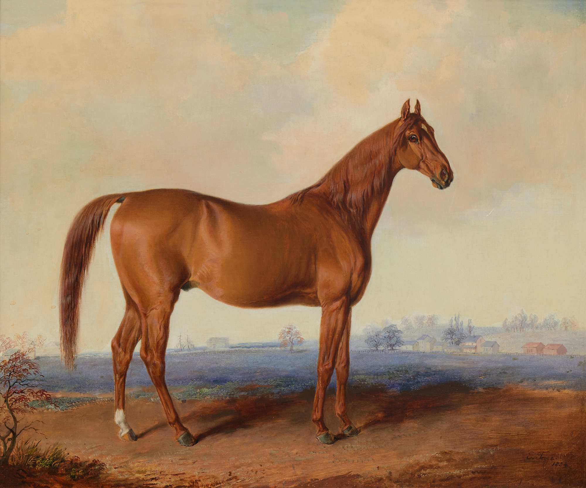 Edward Troye — American Eclipse in a Landscape