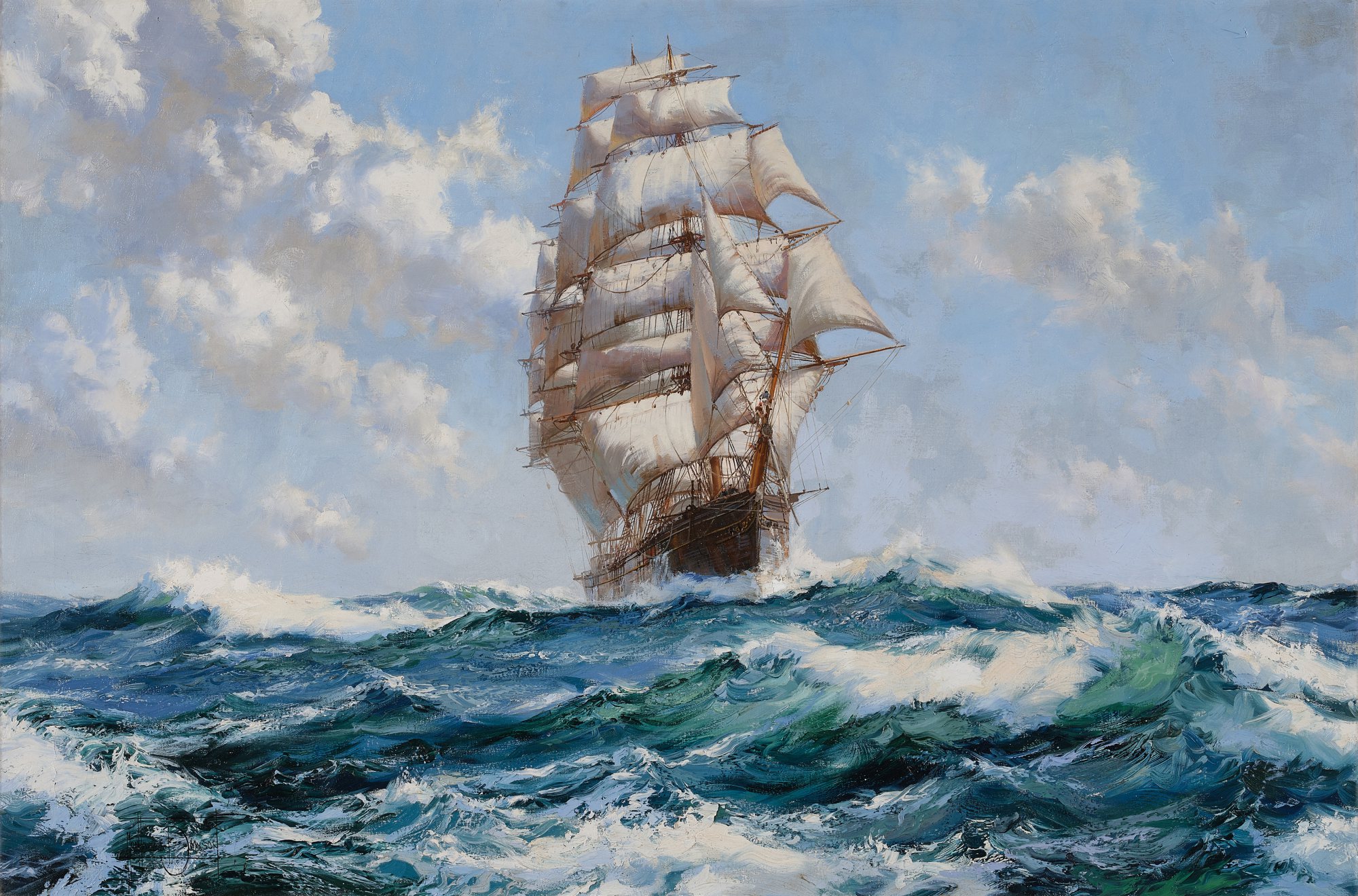 Montague Dawson — R.S.M.A., R.F.S.A. The Downeaster-W.S. Babcock