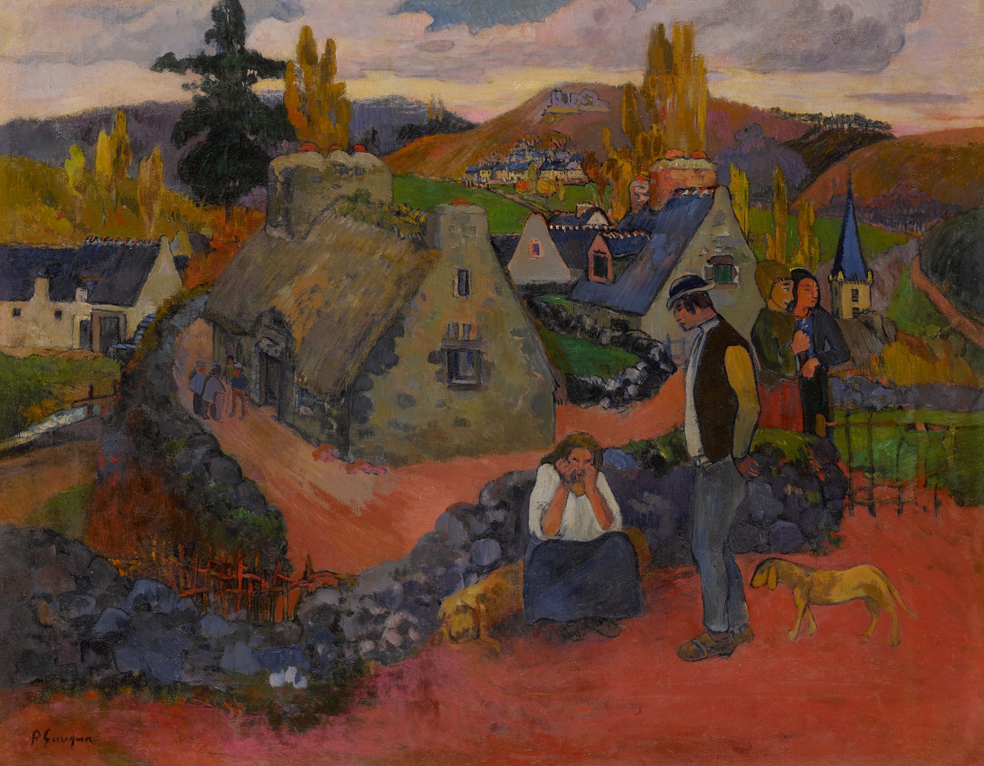 Paul Gauguin — Drame au village, Pont-Aven