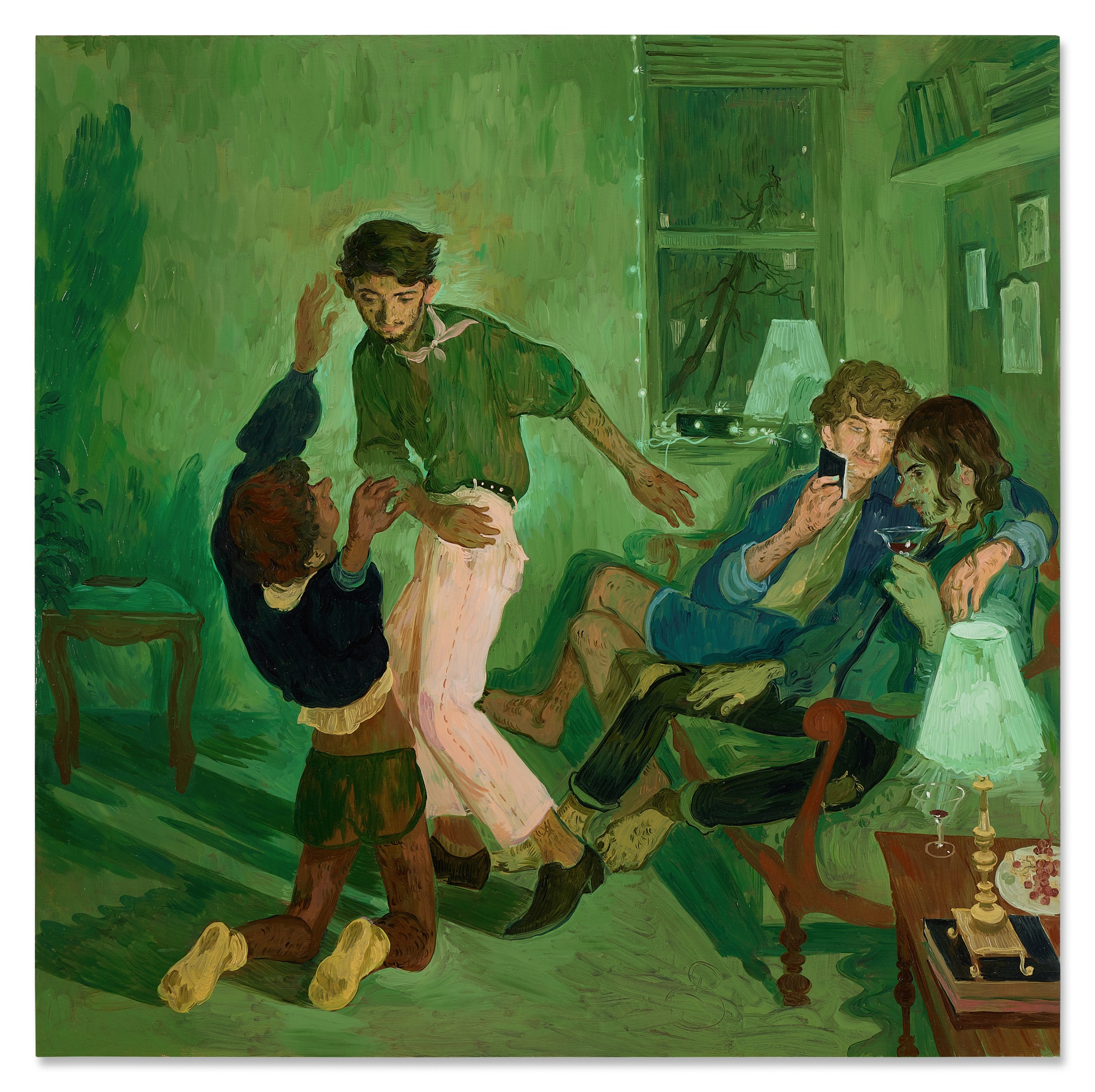 Salman Toor — Four Friends