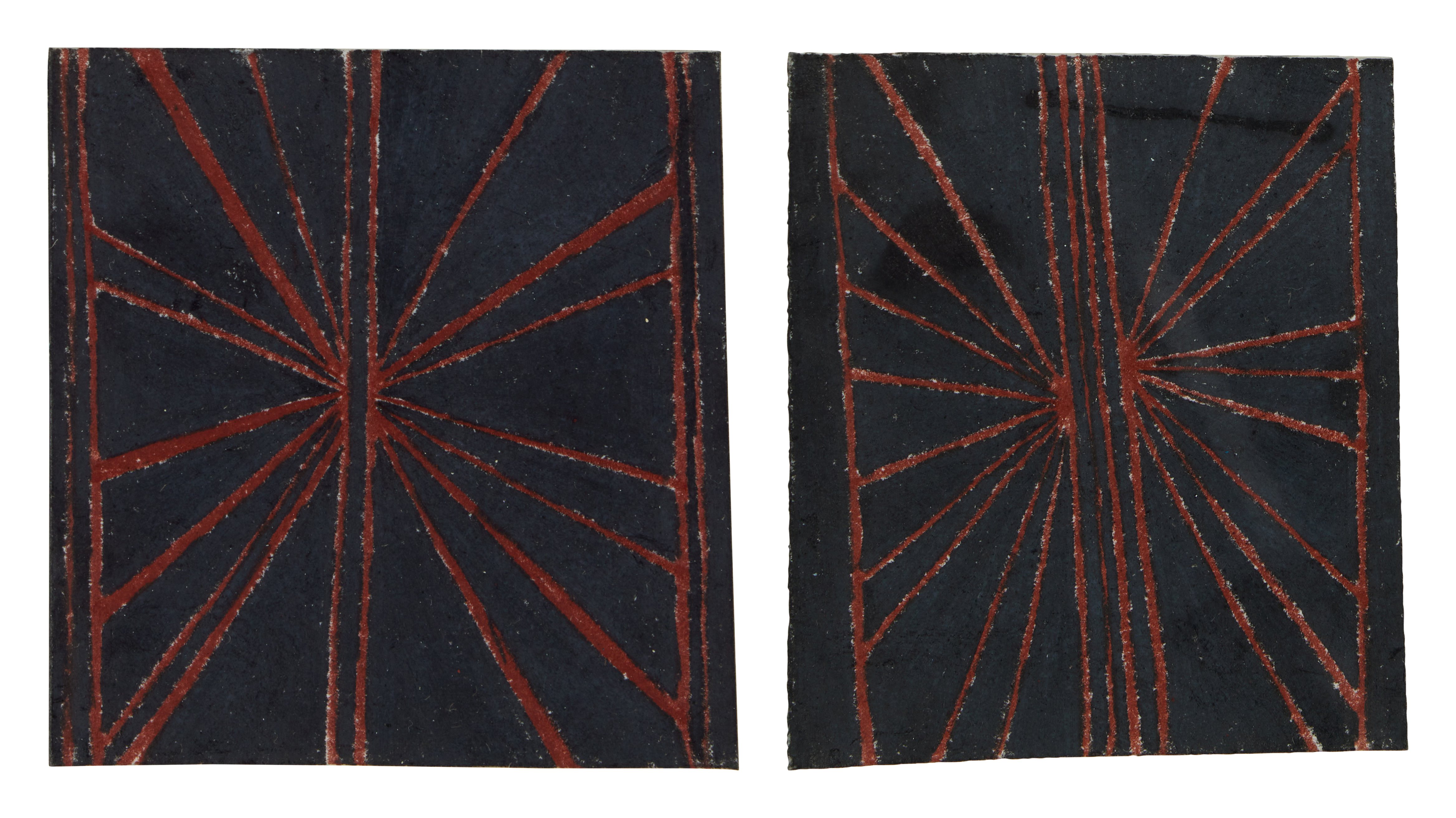 Mark Grotjahn — Untitled (Black and Brown Butterfly 647a & 647b)