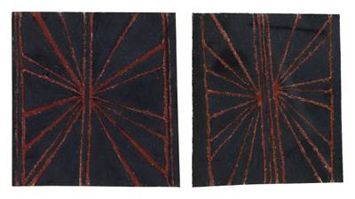 Untitled (Black and Brown Butterfly 647a & 647b)